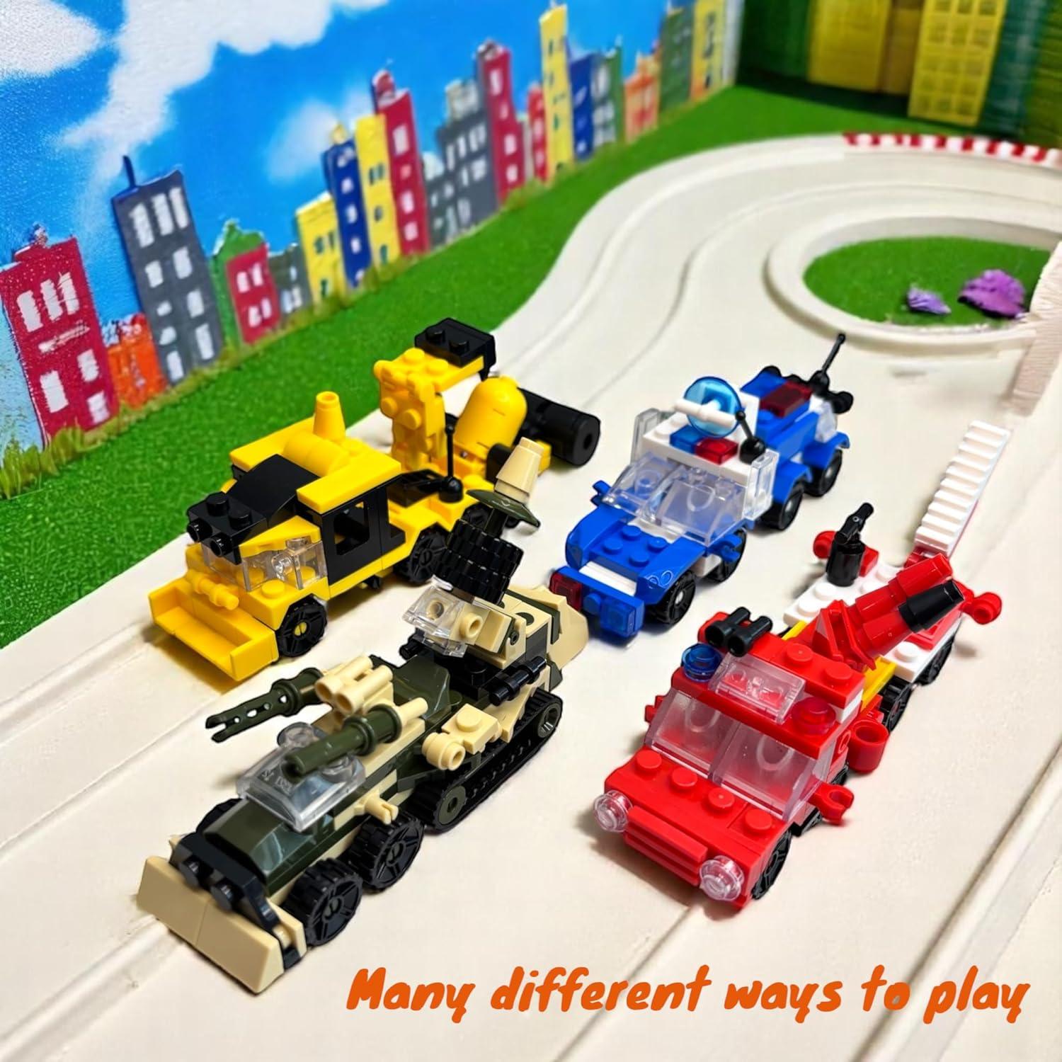 Bloques de Construcción QStar Mini 16 Vehículos para Niños