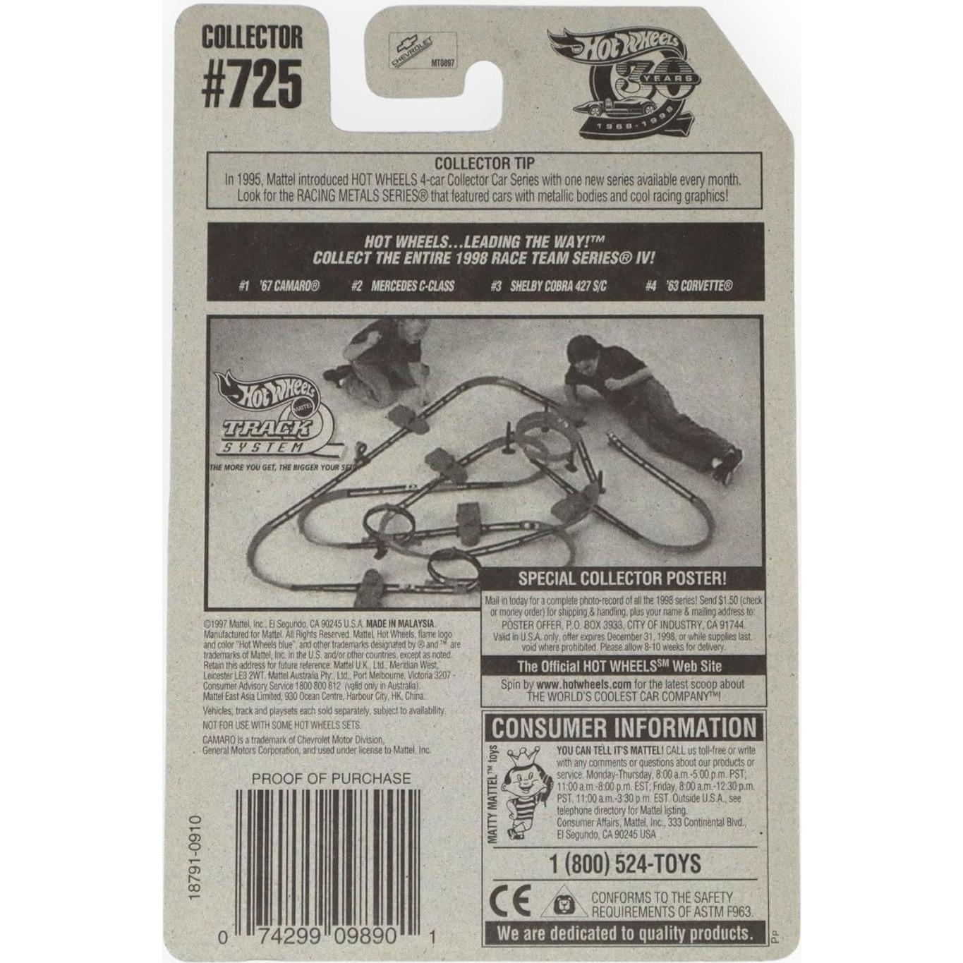 Hot Wheels Camaro 1967 Coleccionable 1:64 Mattel