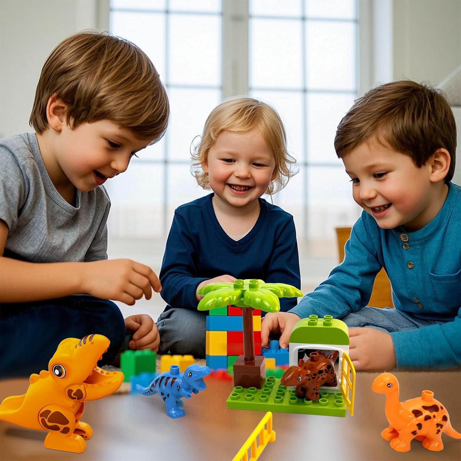 Bloques de Construcción Dinosaurios Unasas 121 Piezas 3+ Años