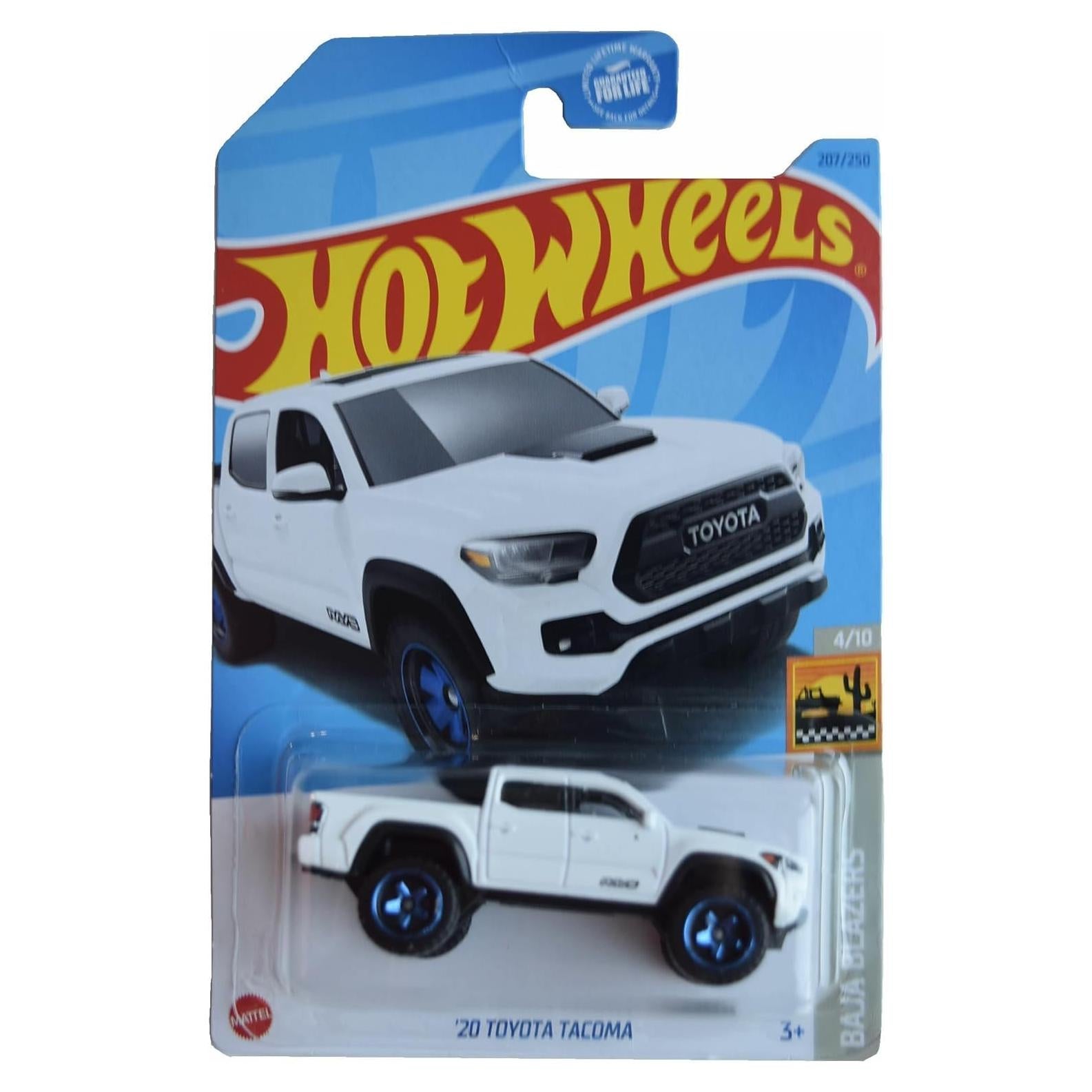 Hot Wheels Toyota Tacoma 2020 Escala 1:64 Metal Blanco