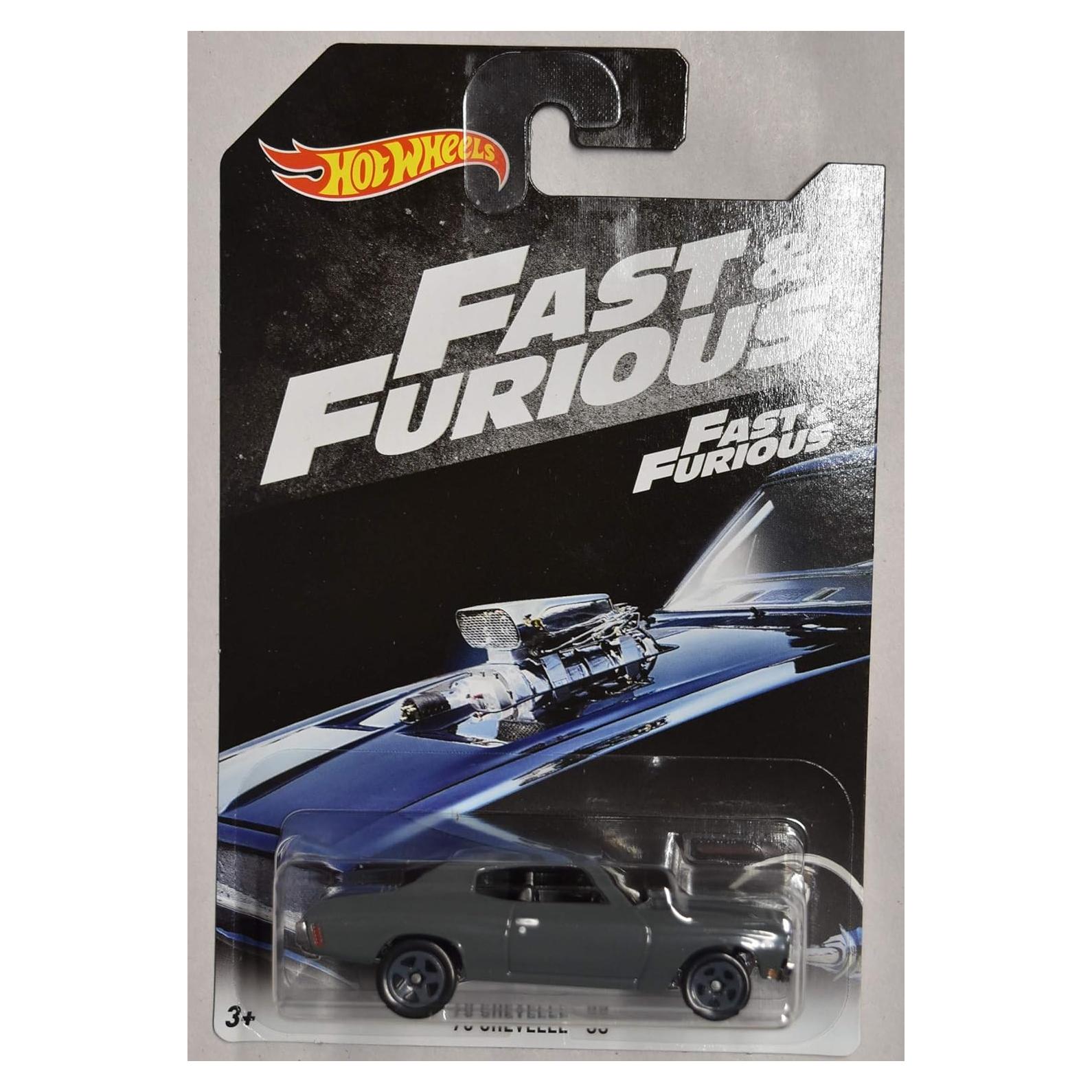 Hot Wheels Chevelle SS '70 Gris Fast & Furious 16.3 cm