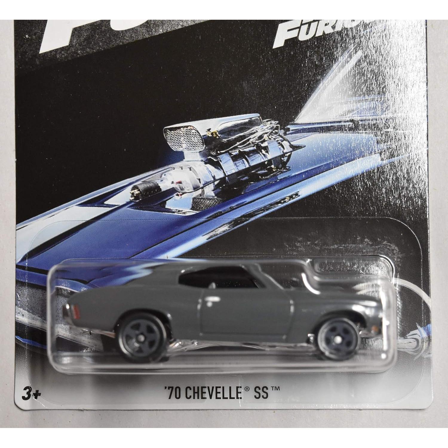 Hot Wheels Chevelle SS '70 Gris Fast & Furious 16.3 cm