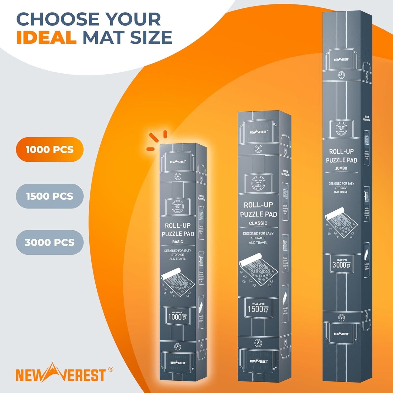 Alfombrilla para rompecabezas Newverest 1000 piezas 100x60 cm