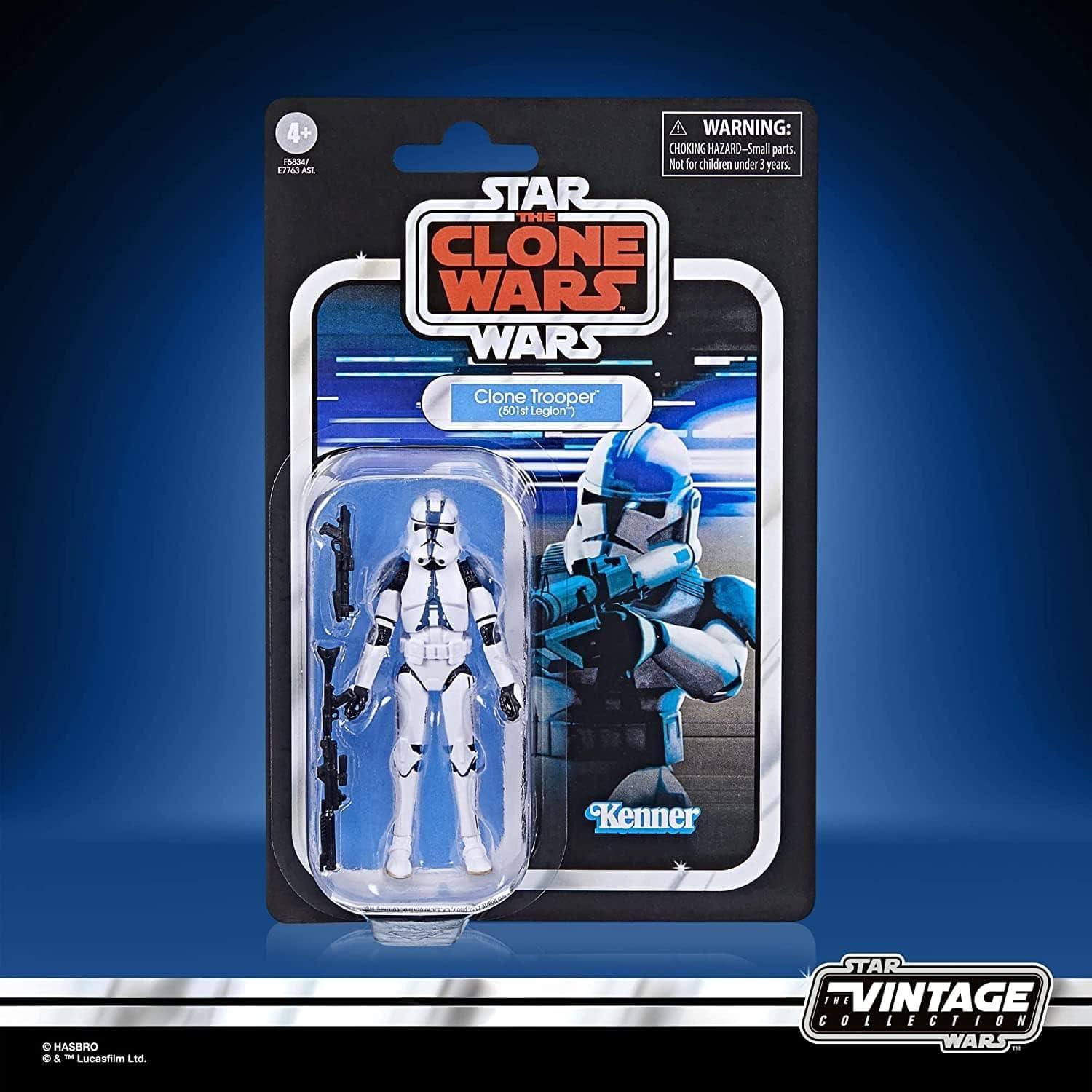 Figura de Acción Star Wars Hasbro Clone Trooper 501st 9 cm