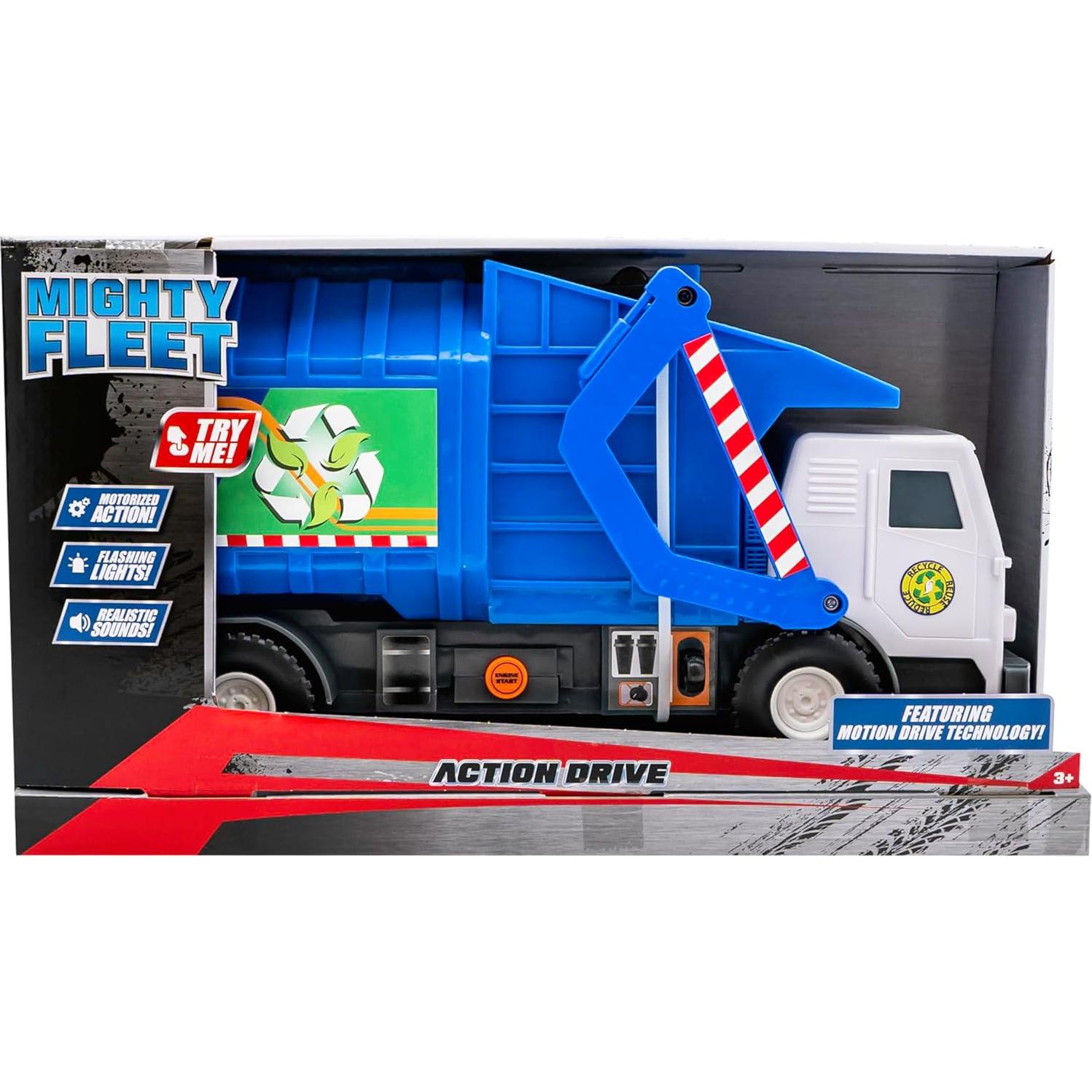 Camión de Basura Action Drive Mighty Fleet 40,64 cm Interactivo