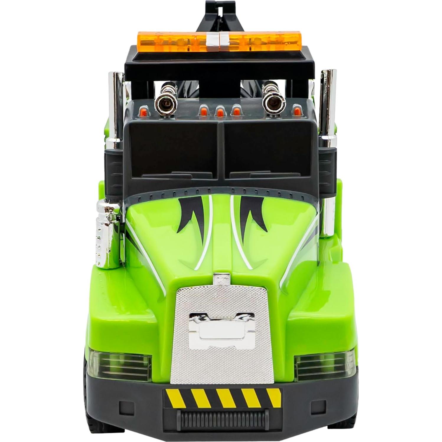 Camión de remolque Action Drive 40,64 cm con luces y sonidos