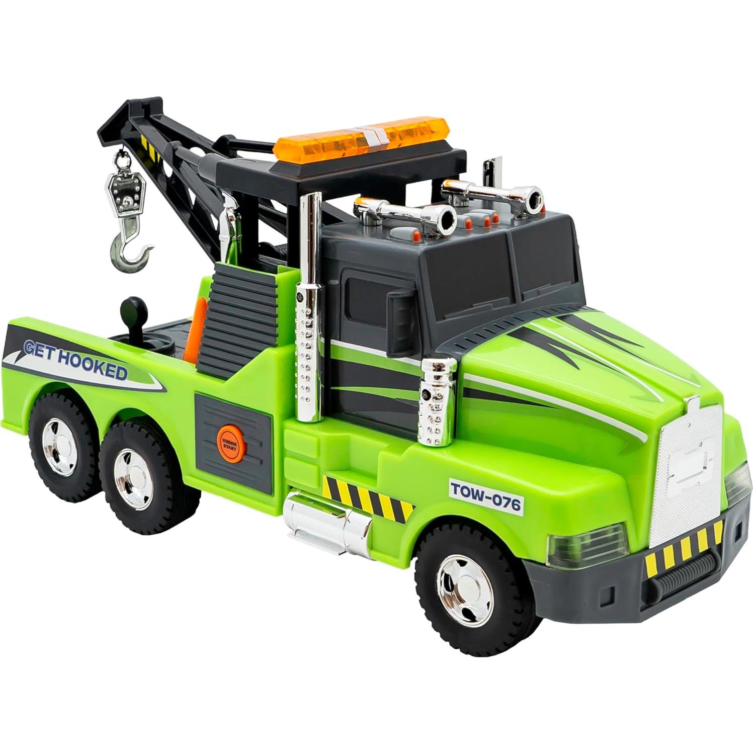 Camión de remolque Action Drive 40,64 cm con luces y sonidos