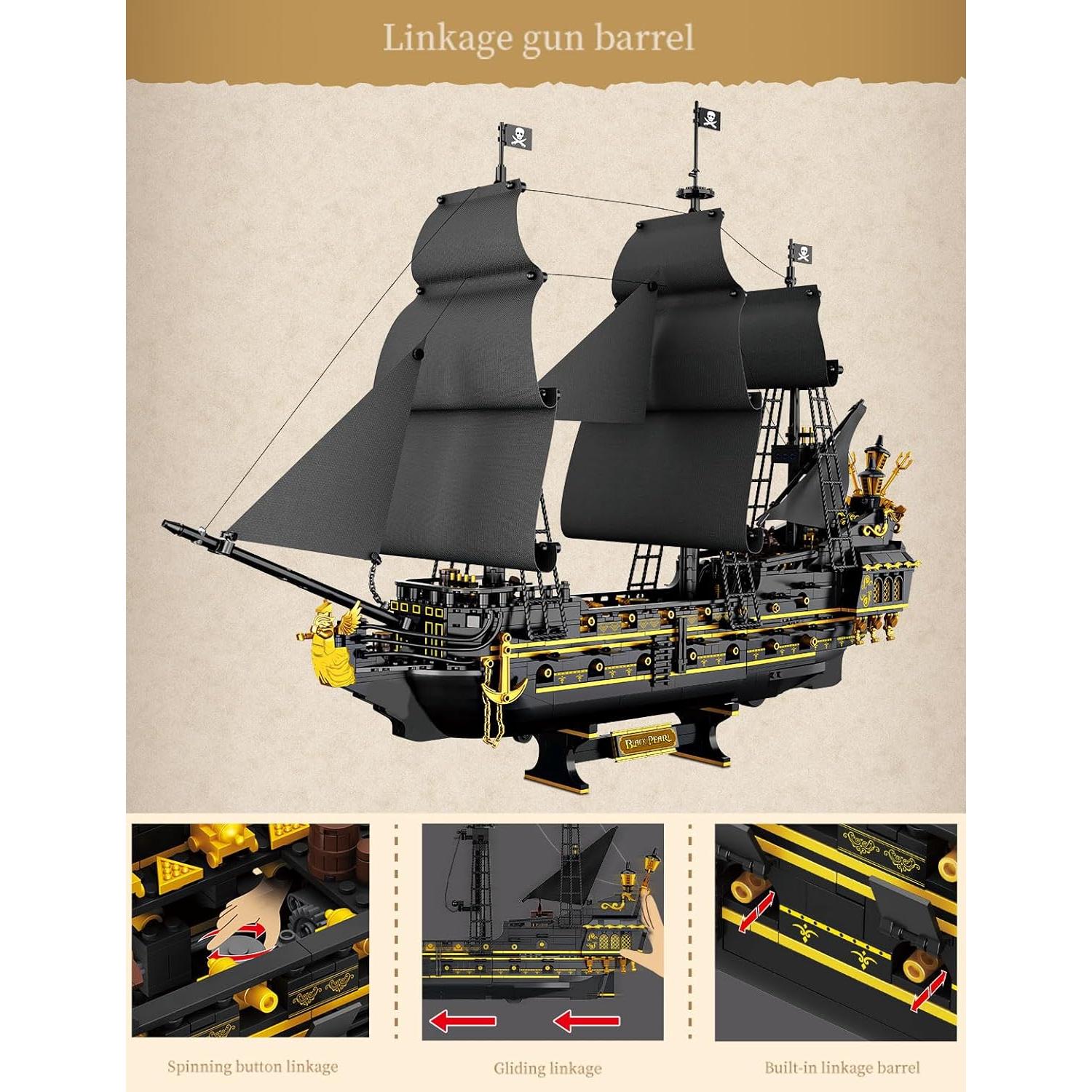 Barco Pirata Diablo Negro SEMKY 2076 Piezas Construcción