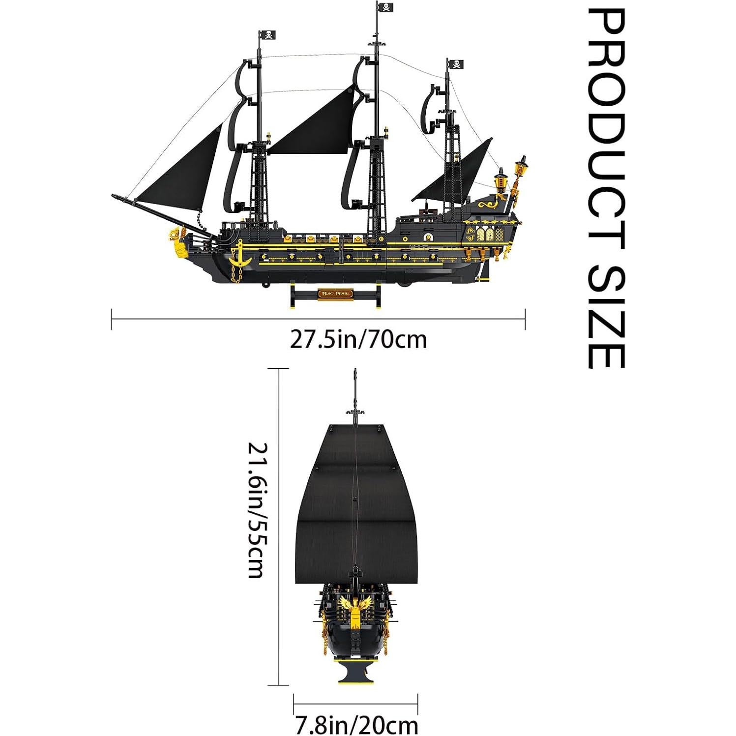 Barco Pirata Diablo Negro SEMKY 2076 Piezas Construcción
