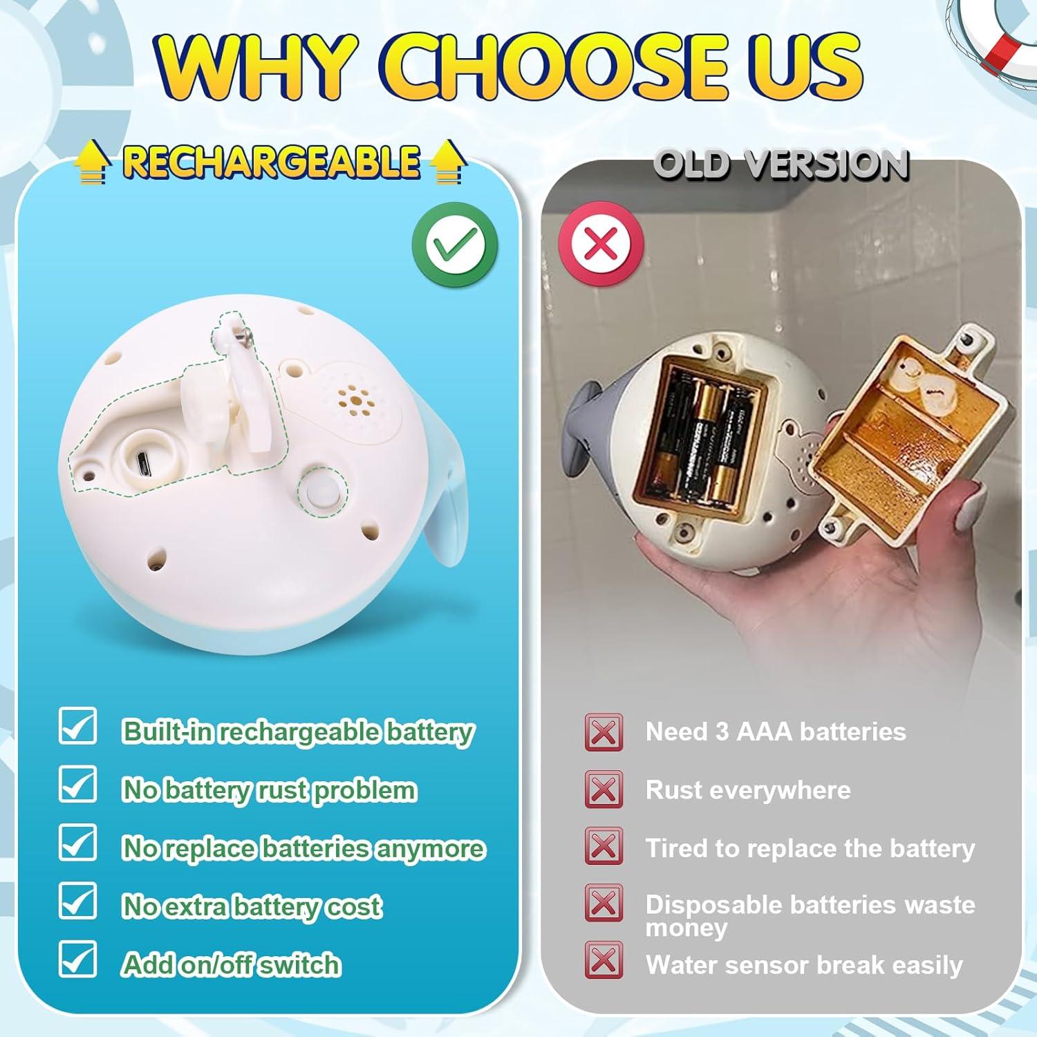 Juguete de baño Ballena Gigilli con luces y rociador 6-14 meses