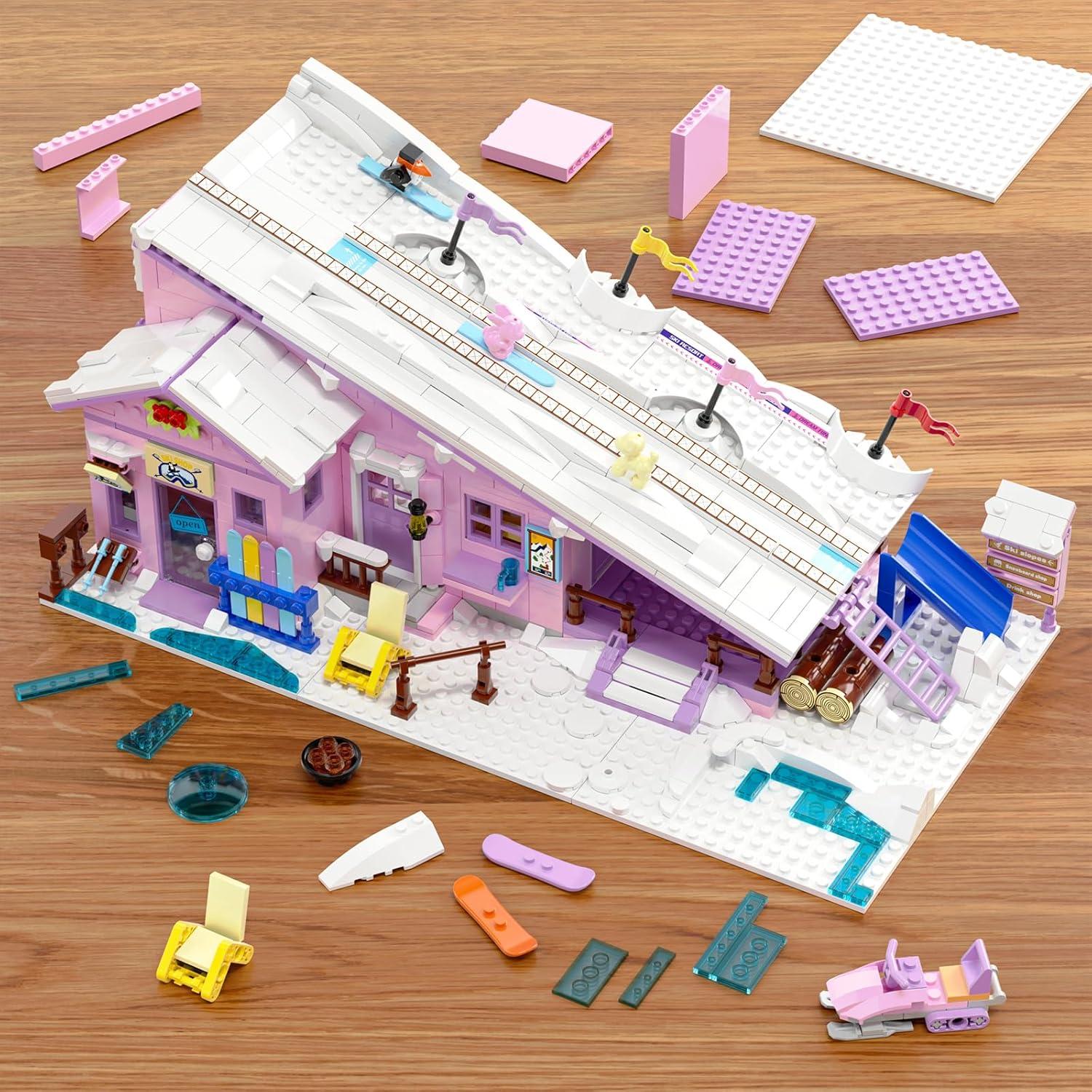 Conjunto de construcción casa esquí Lego Friends 1042 piezas