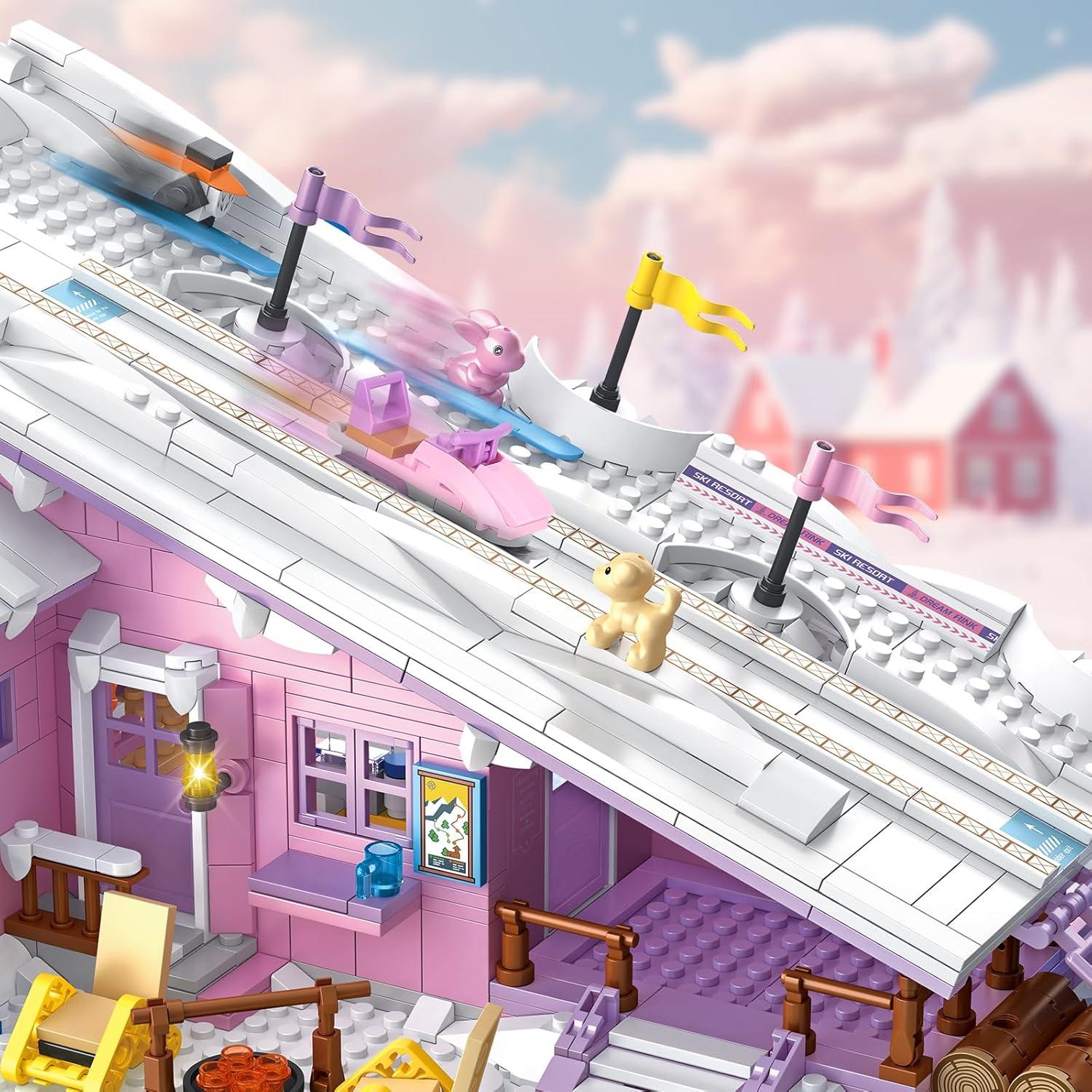Conjunto de construcción casa esquí Lego Friends 1042 piezas