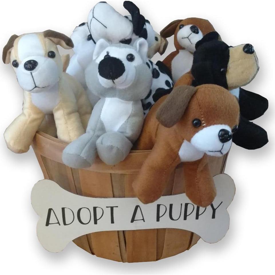 Perros de Peluche 4E's Surtido 12 Piezas 12,7 cm