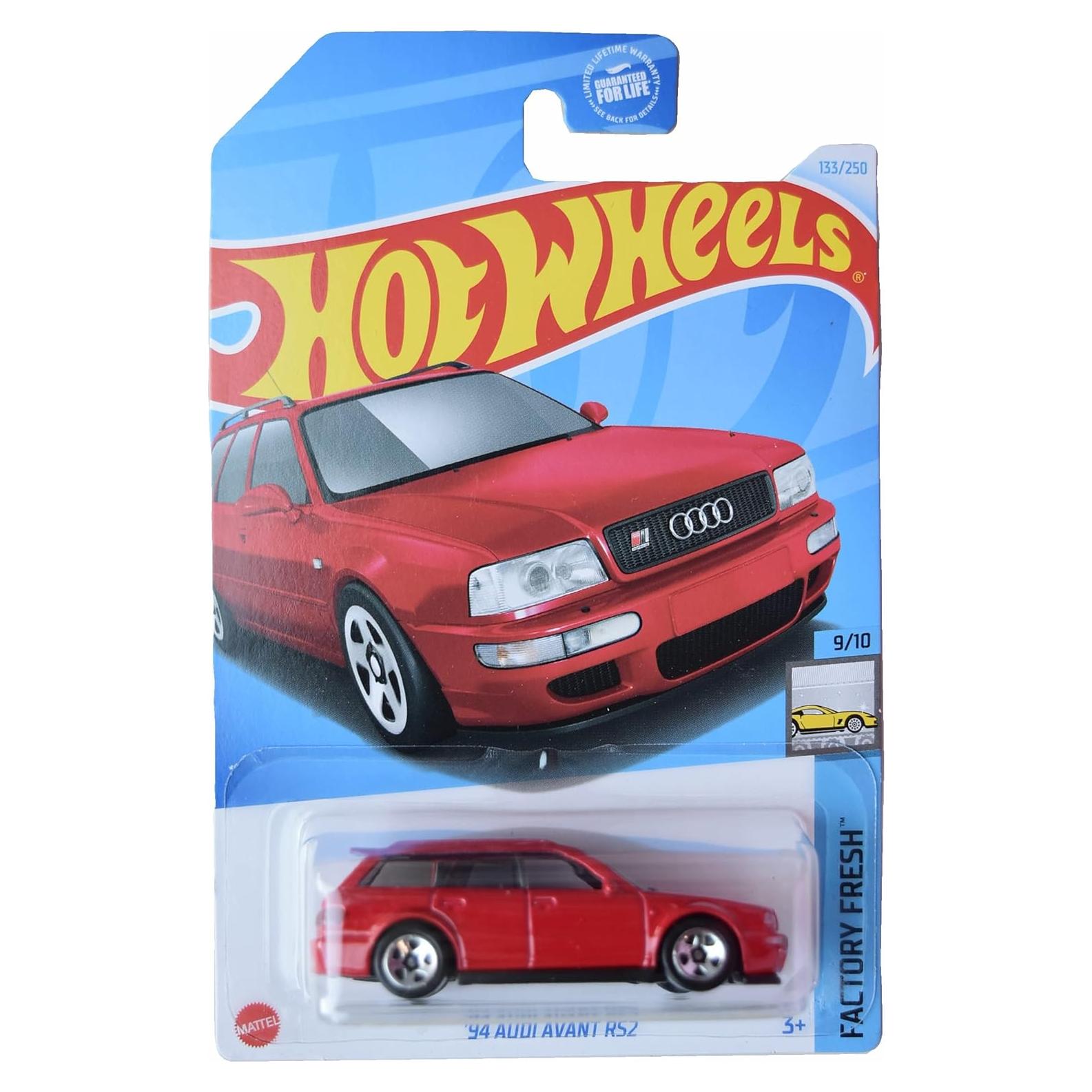 Hot Wheels Audi Avant RS2 1994 Rojo 10.7x10.5x3.2 cm