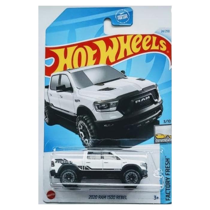 Hot Wheels 2020 Ram 1500 Rebel Blanco 3/10 - Mattel