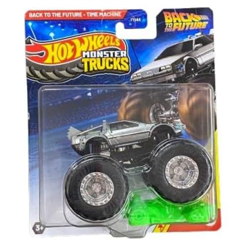Hot Wheels Monster Trucks BTTF Máquina del Tiempo Diecast 16.3cm