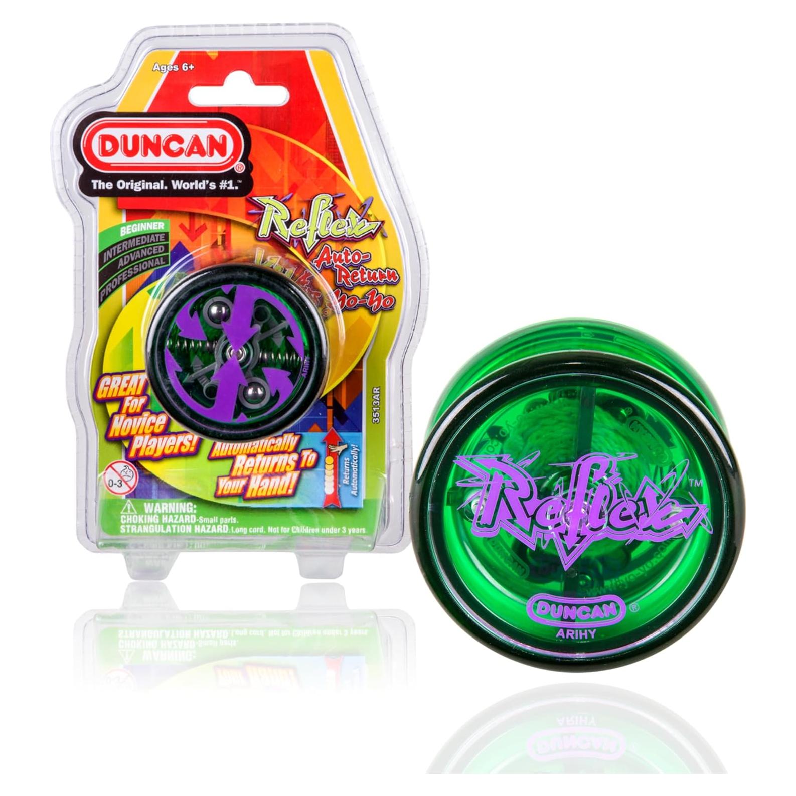 Yo-Yo Duncan Reflex Verde para Principiantes con Auto Retorno