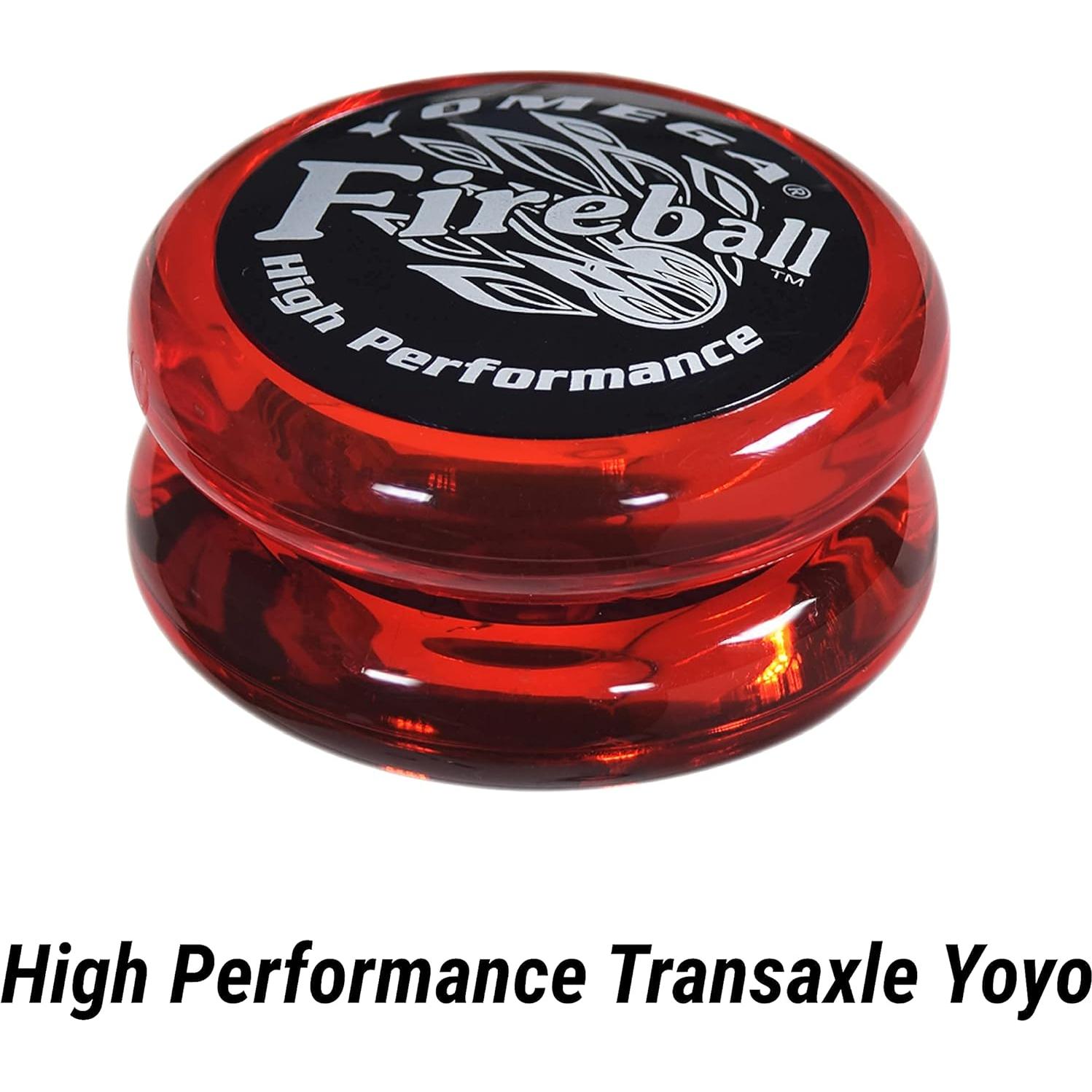 Yoyo Yomega Fireball Rojo/Negro - Transaxle 52g para Trucos