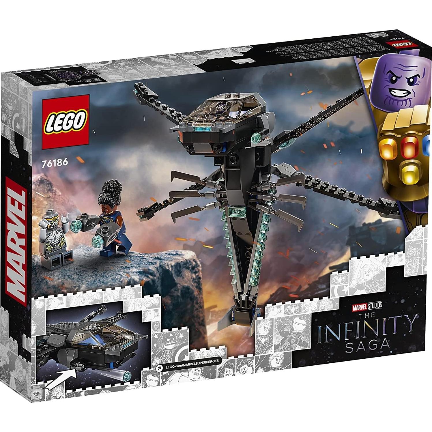 LEGO Marvel Volador Dragón Black Panther 76186 - 202 Piezas
