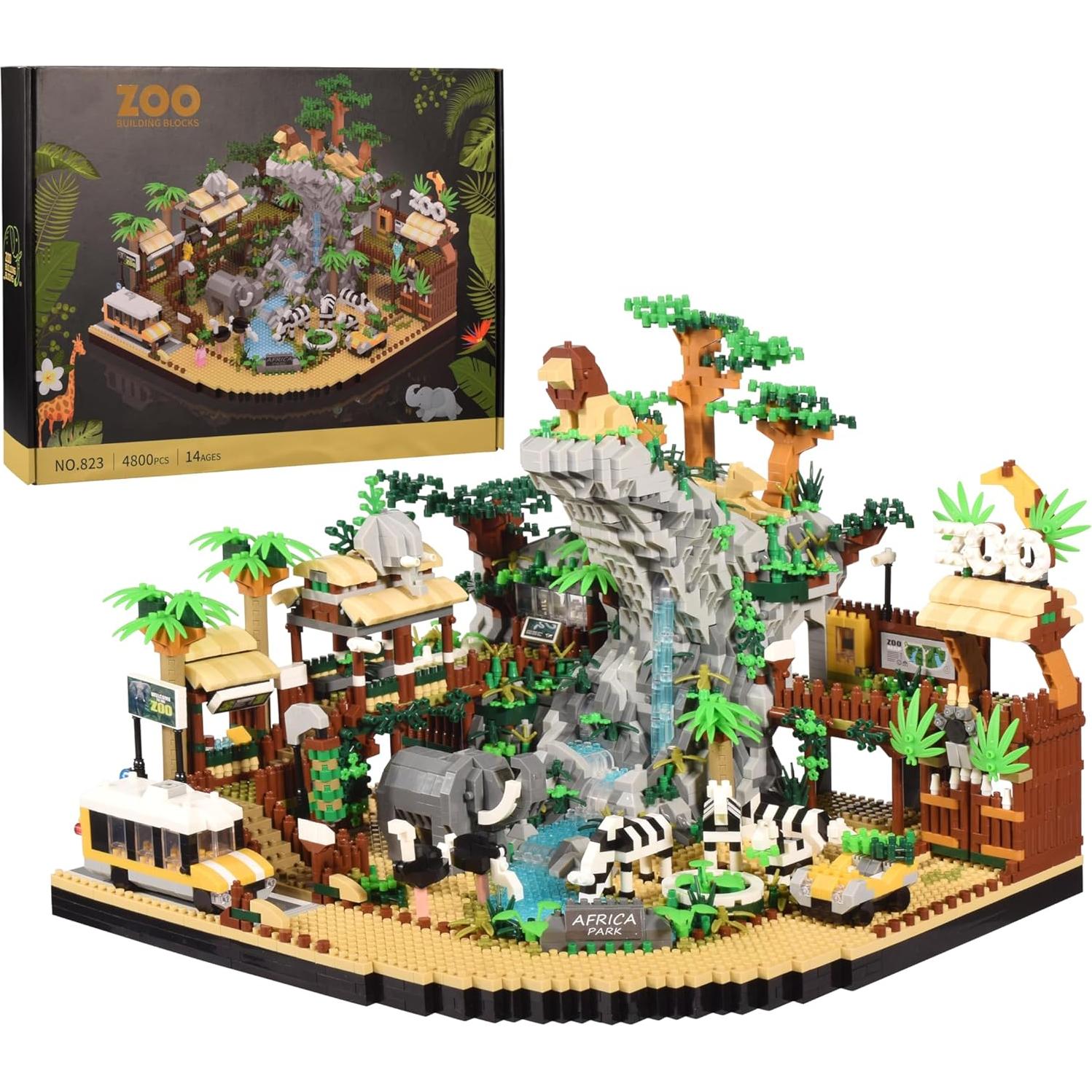 Conjunto de Bloques de Construcción Micro Wriyvngs Zoológico 4800PCS