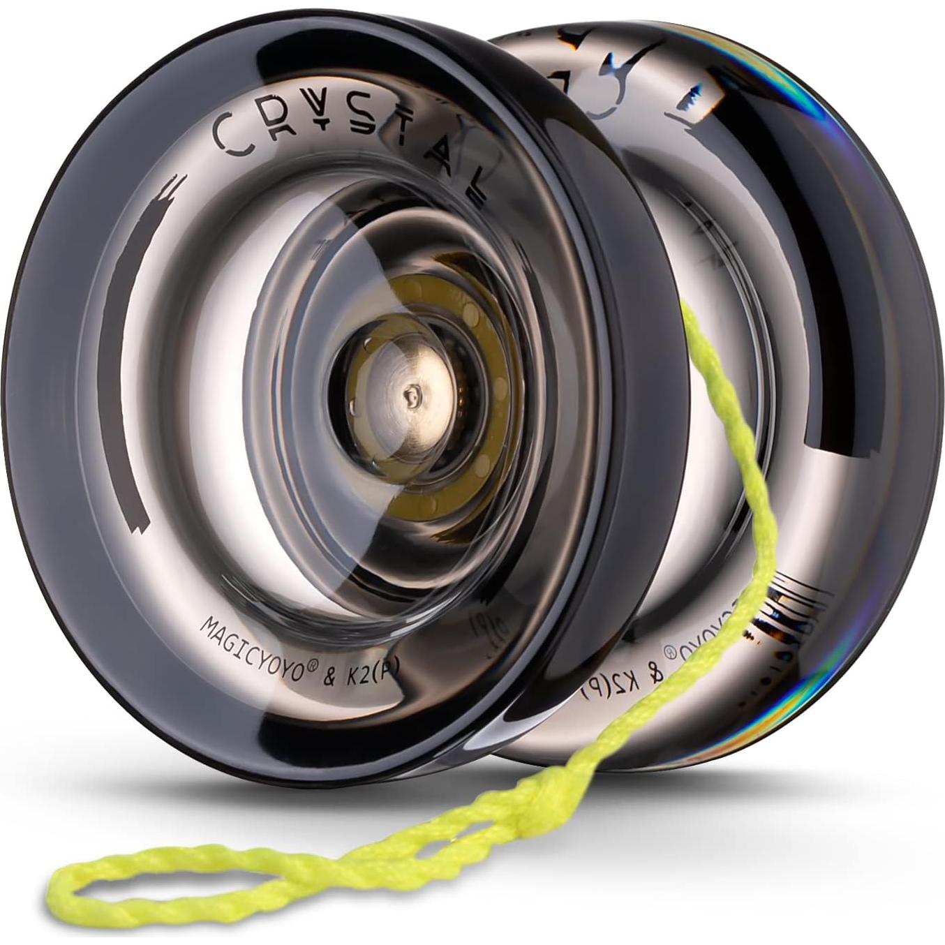 Yoyo Profesional MAGICYOYO K2 Cristal Negro + Cuerdas