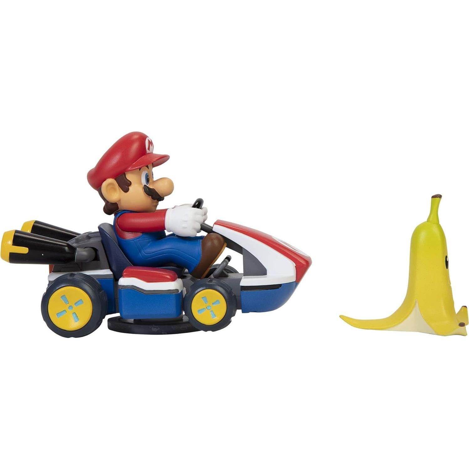 Vehículo Mario Kart Spin Out Jakks con figura de Mario 6.5 cm