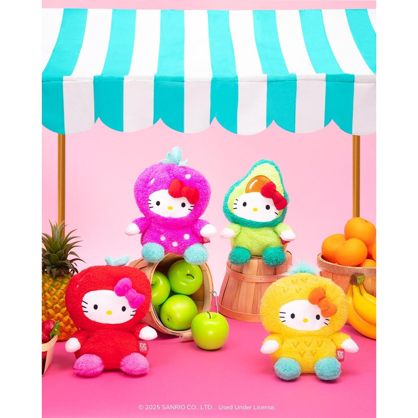 Peluche Hello Kitty FruitBumz - Manzana 19 cm - Jazwares
