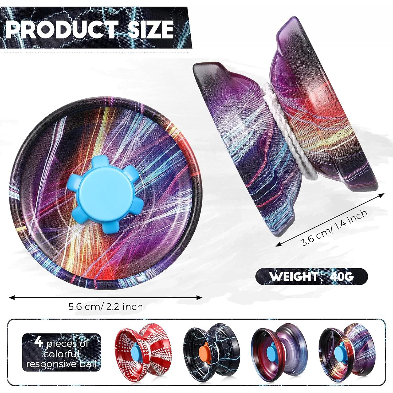 Yoyo Chalyna Responsable 4 Piezas Metal Trucos Niños