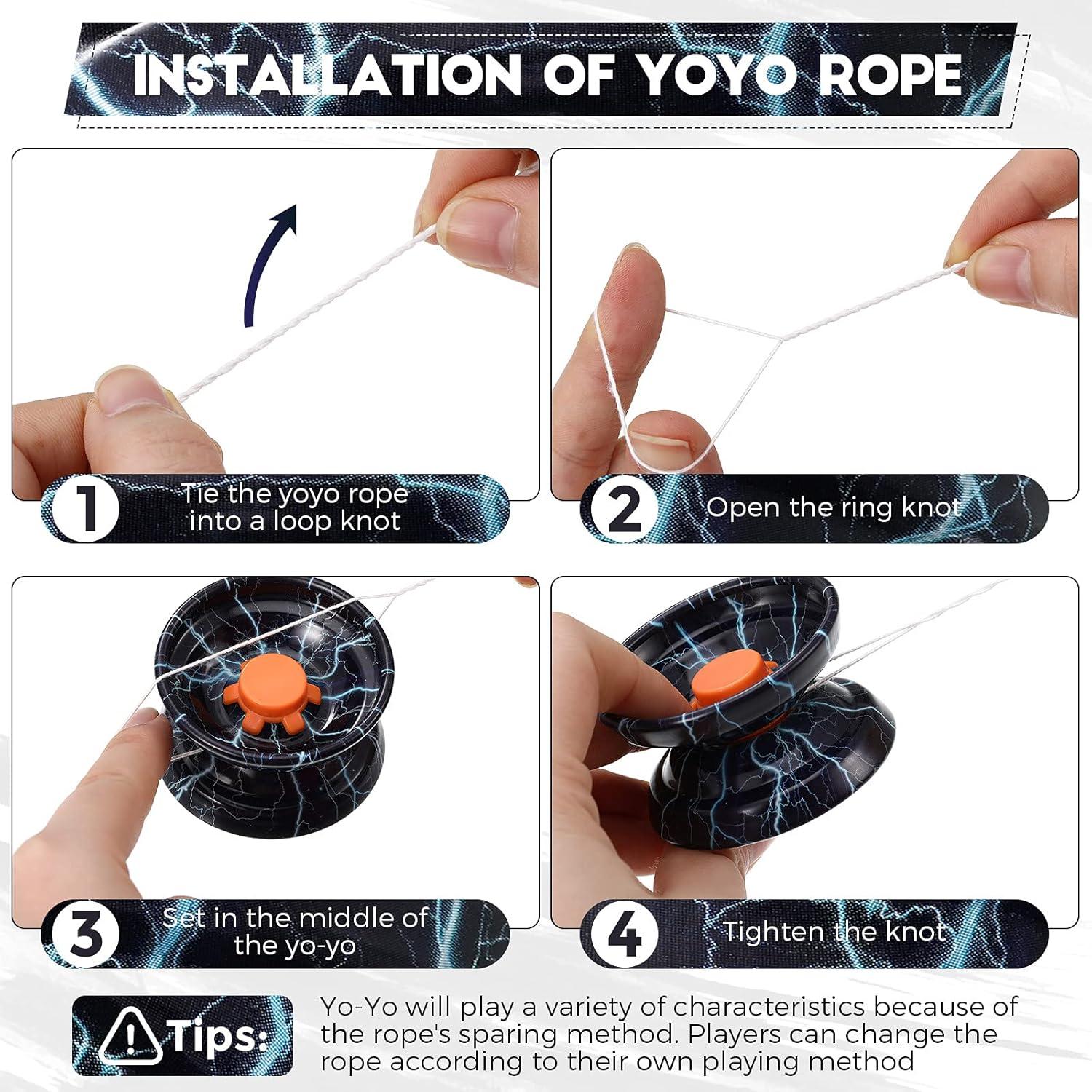 Yoyo Chalyna Responsable 4 Piezas Metal Trucos Niños