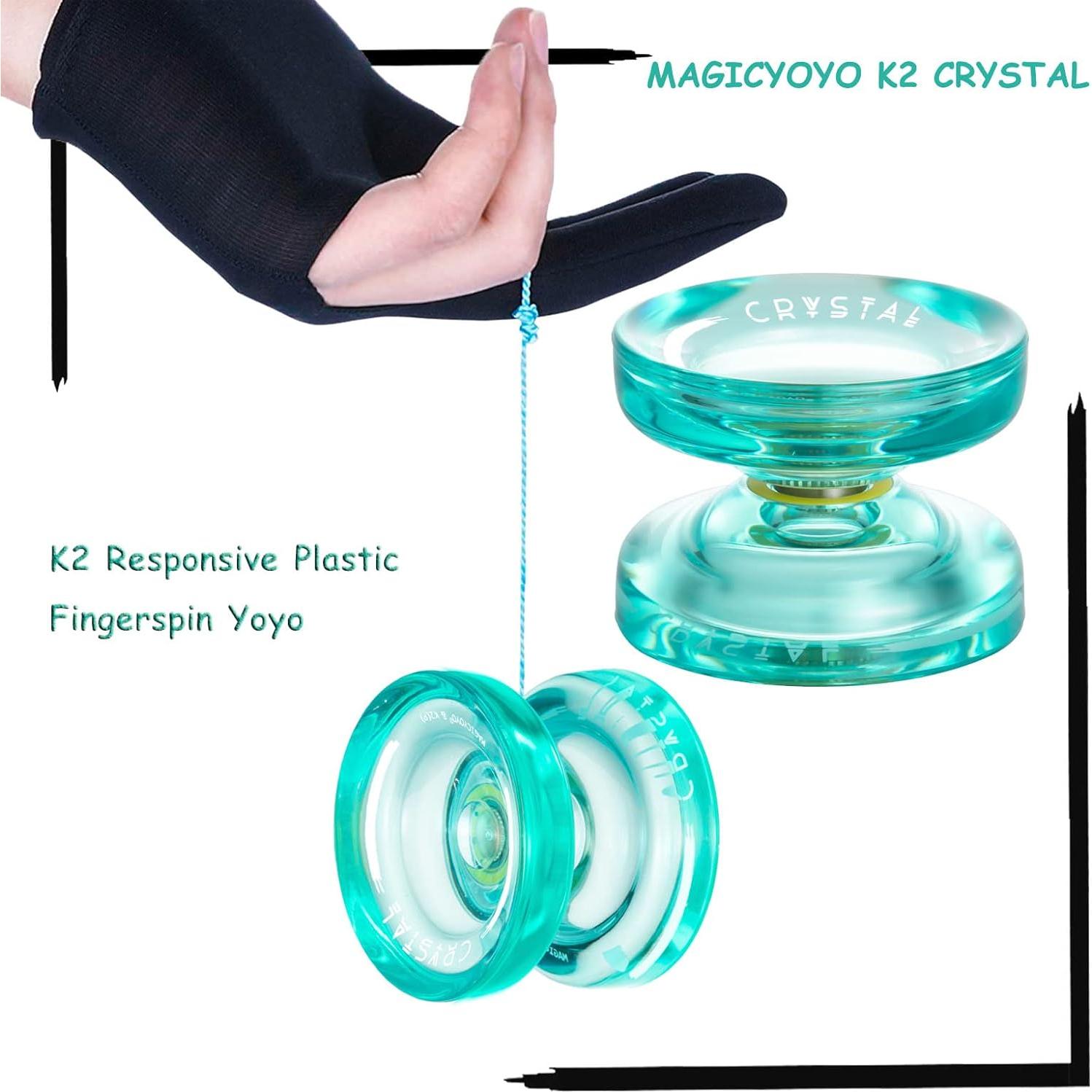Yoyo Magic K2 Verde Cristal - Ideal para Niños y Principiantes