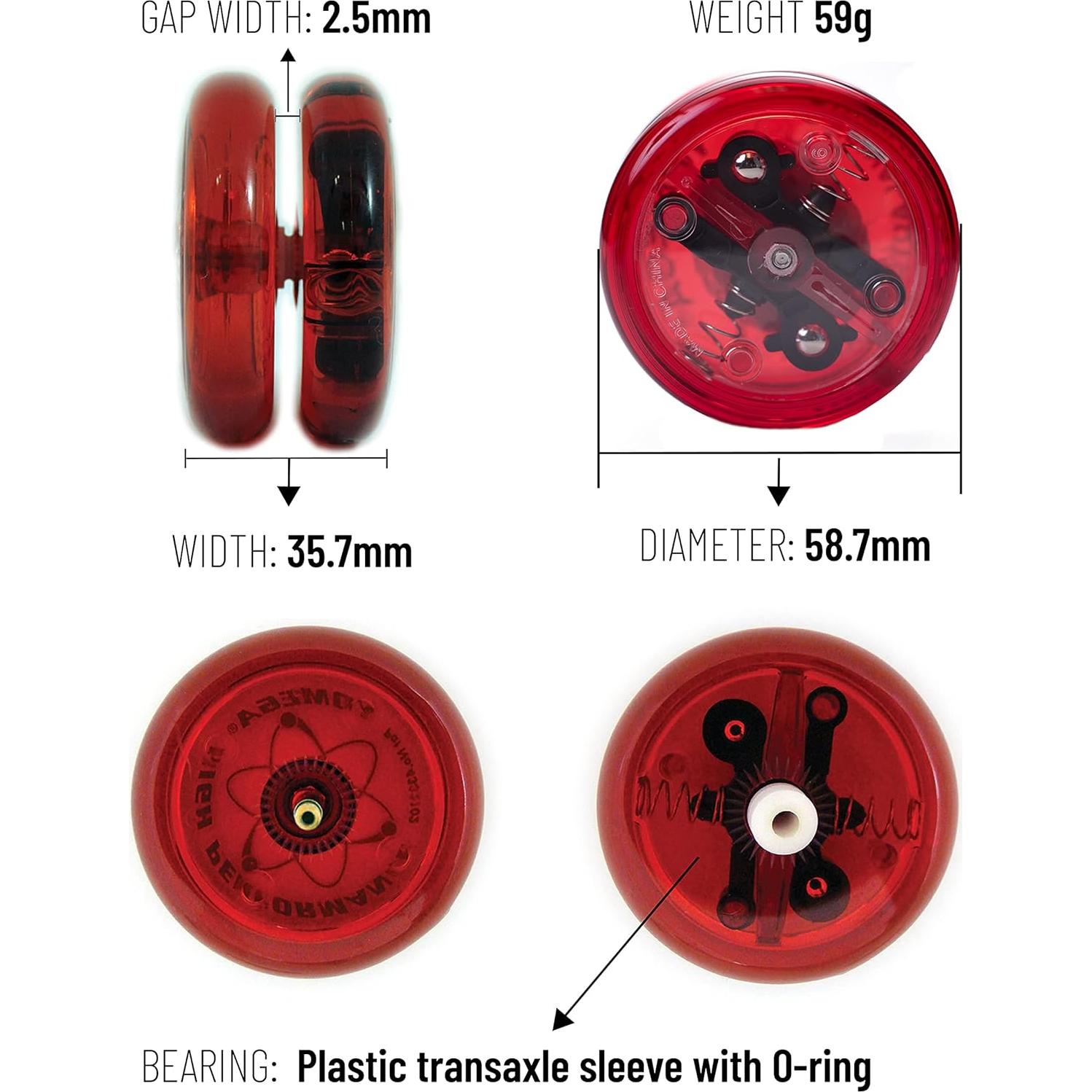 Yoyo Yomega Brain Rojo - Profesional para Principiantes