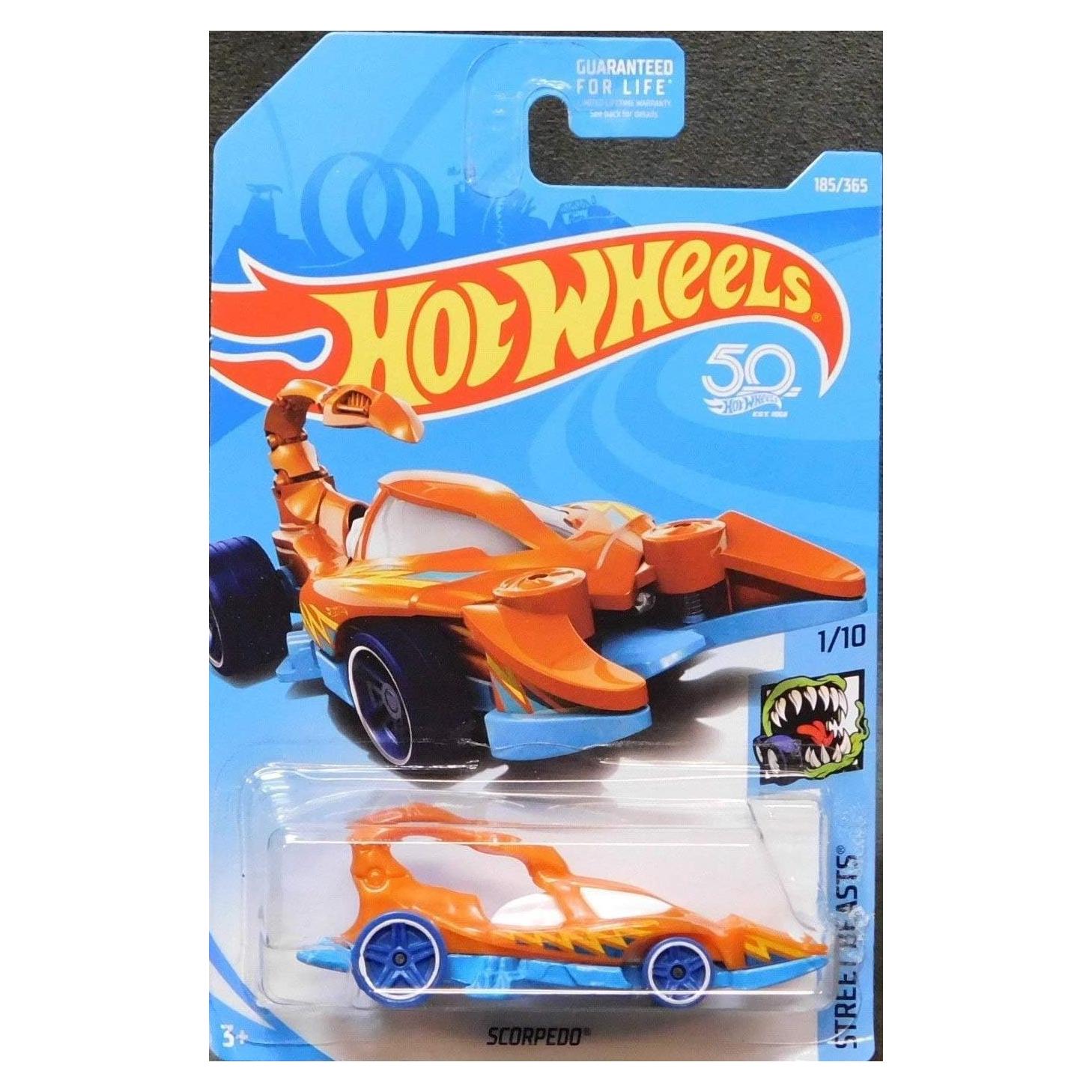 Hot Wheels Bestias de Calle Escorpión Naranja Azul 1:64