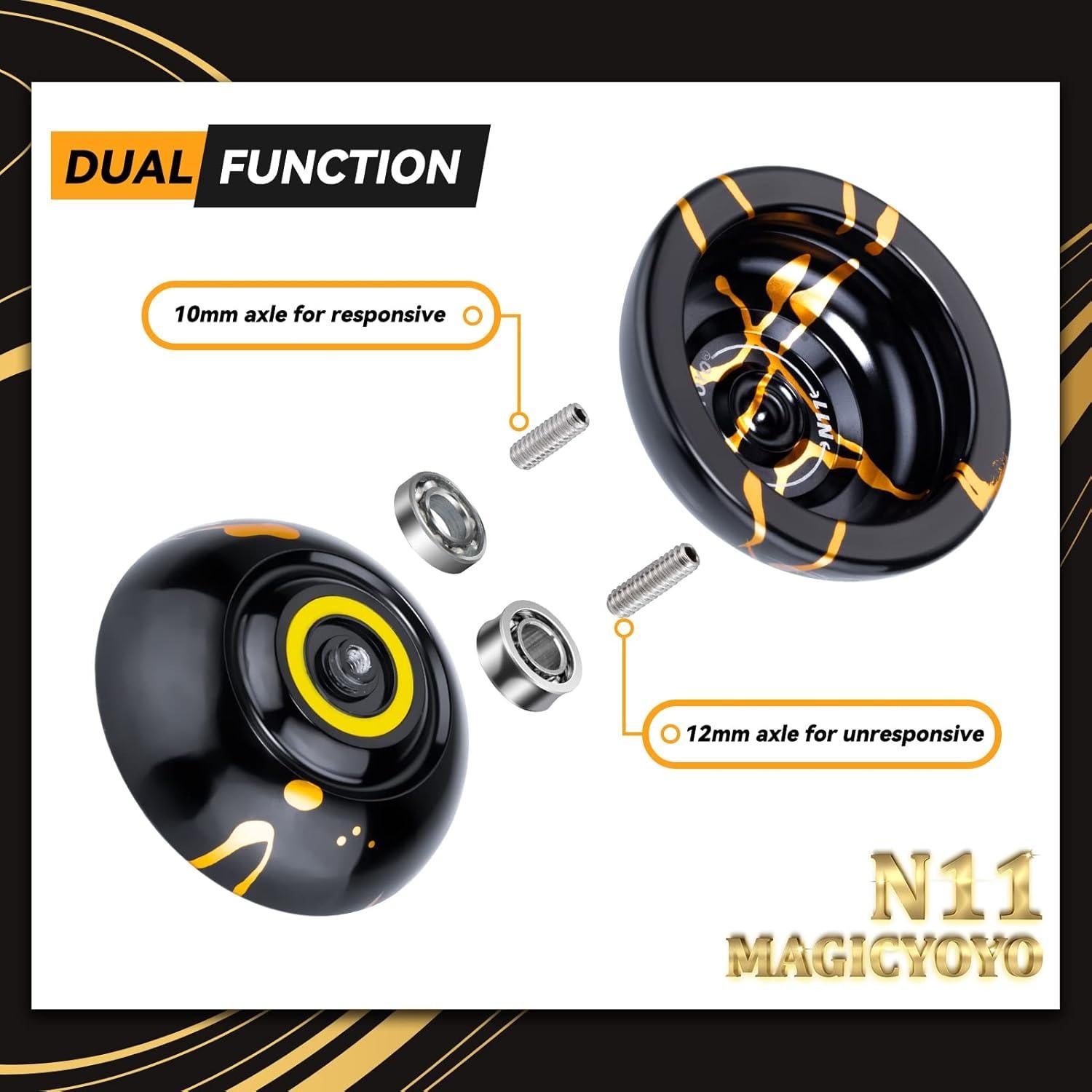 Yoyo Profesional MAGICYOYO N11 No Responsivo con Accesorios