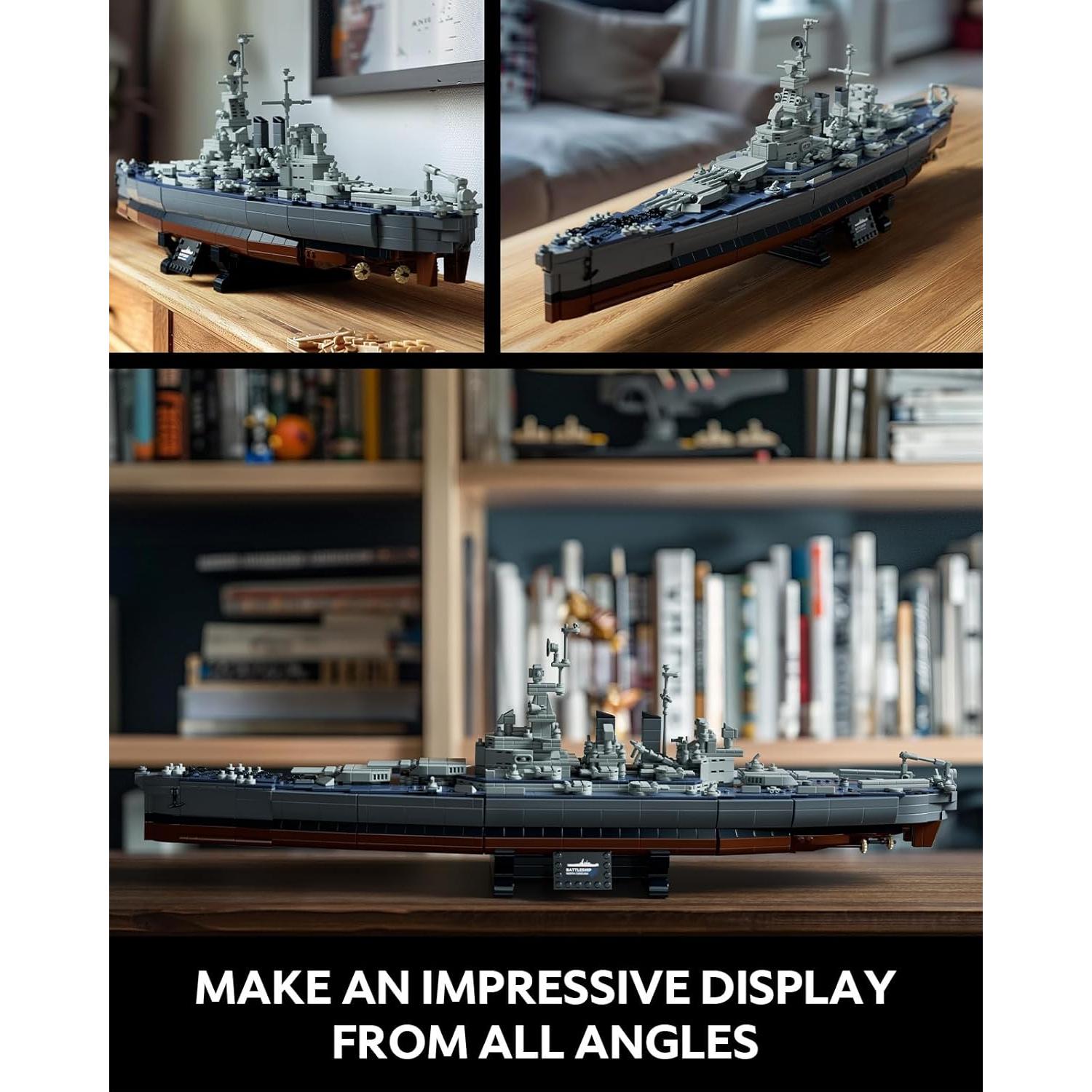 Set de Construcción Militar Nifeliz North Battleship 1701 Piezas