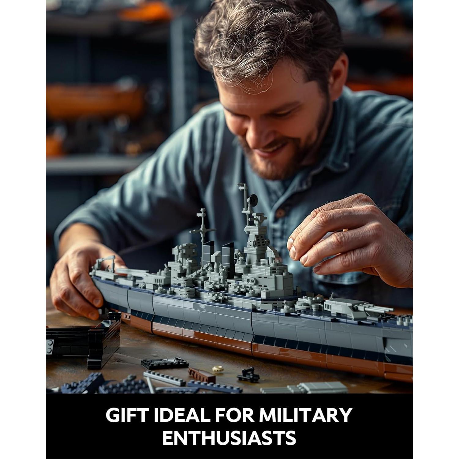 Set de Construcción Militar Nifeliz North Battleship 1701 Piezas