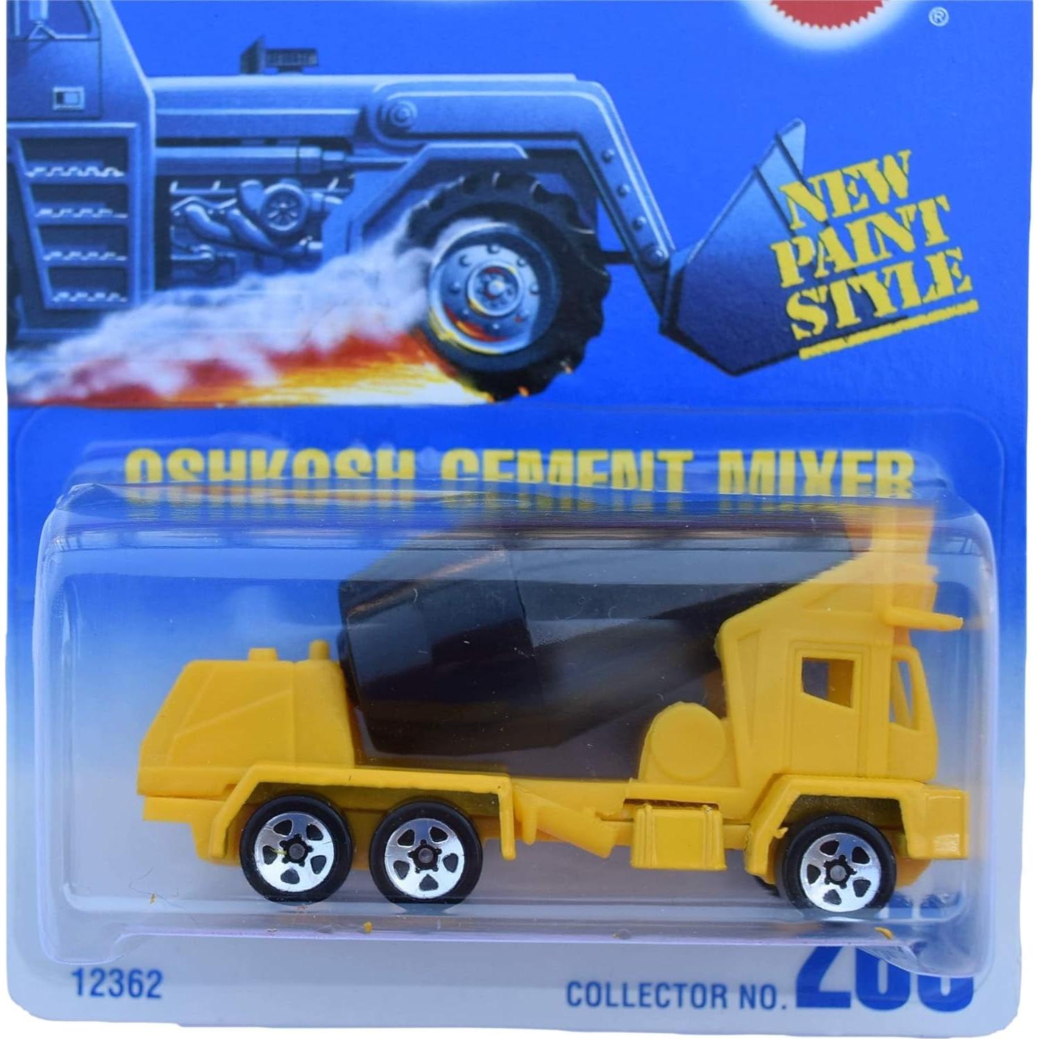 Mezcladora de Cemento Hot Wheels Amarillo/Negro 1:64