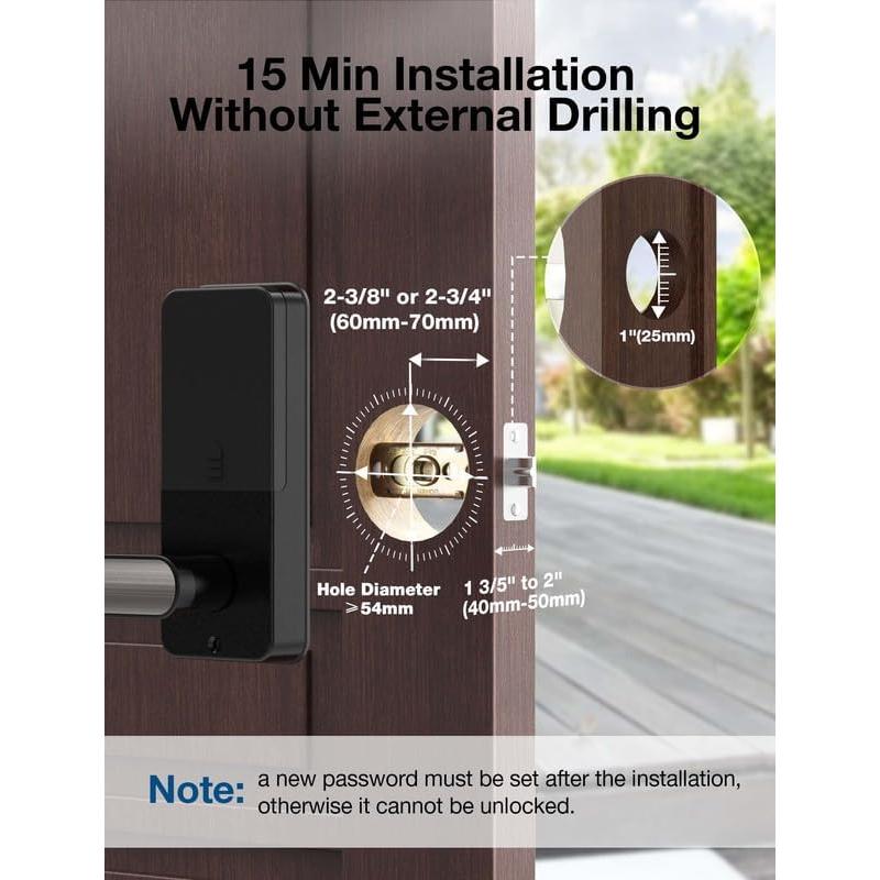 Cerradura Inteligente GEONFINO S1pro Huella Dactilar Negra