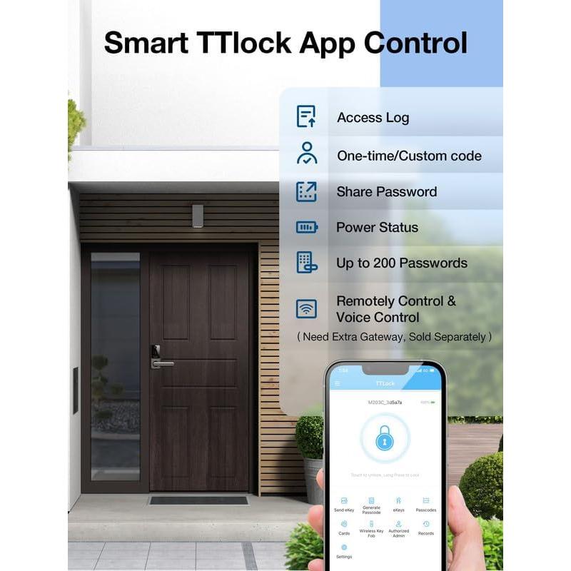 Cerradura Inteligente GEONFINO S1pro Huella Dactilar Negra
