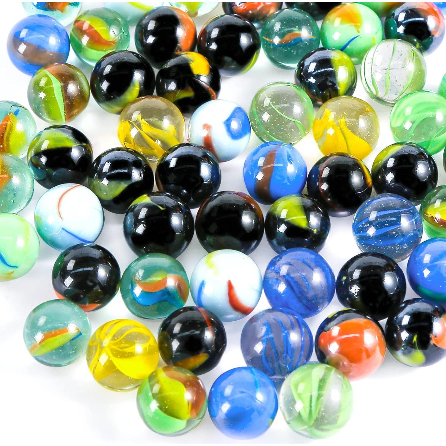 Canicas de Vidrio Coloridas POPLAY 60PCS 1.6 cm para Juegos