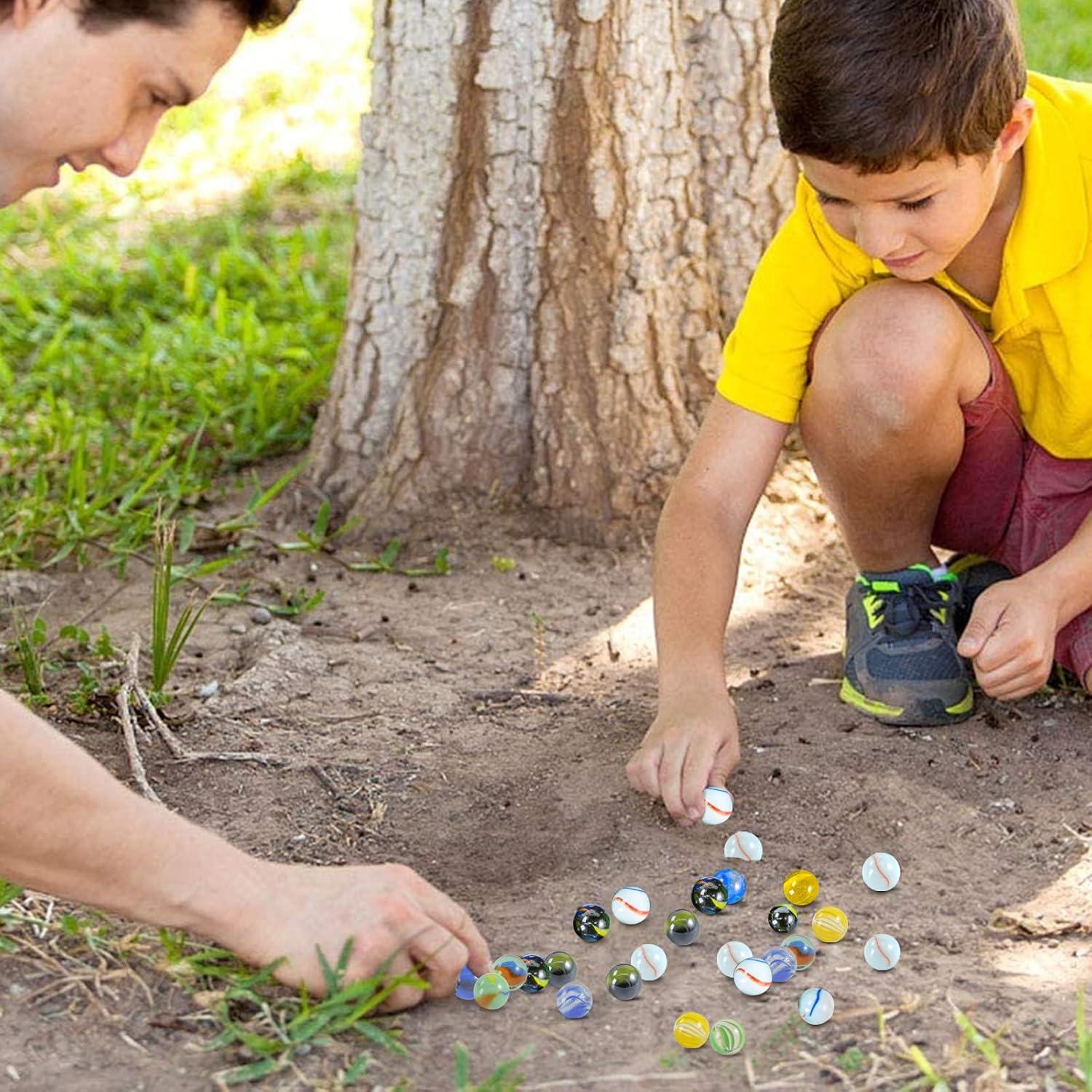 Canicas de Vidrio Coloridas POPLAY 60PCS 1.6 cm para Juegos