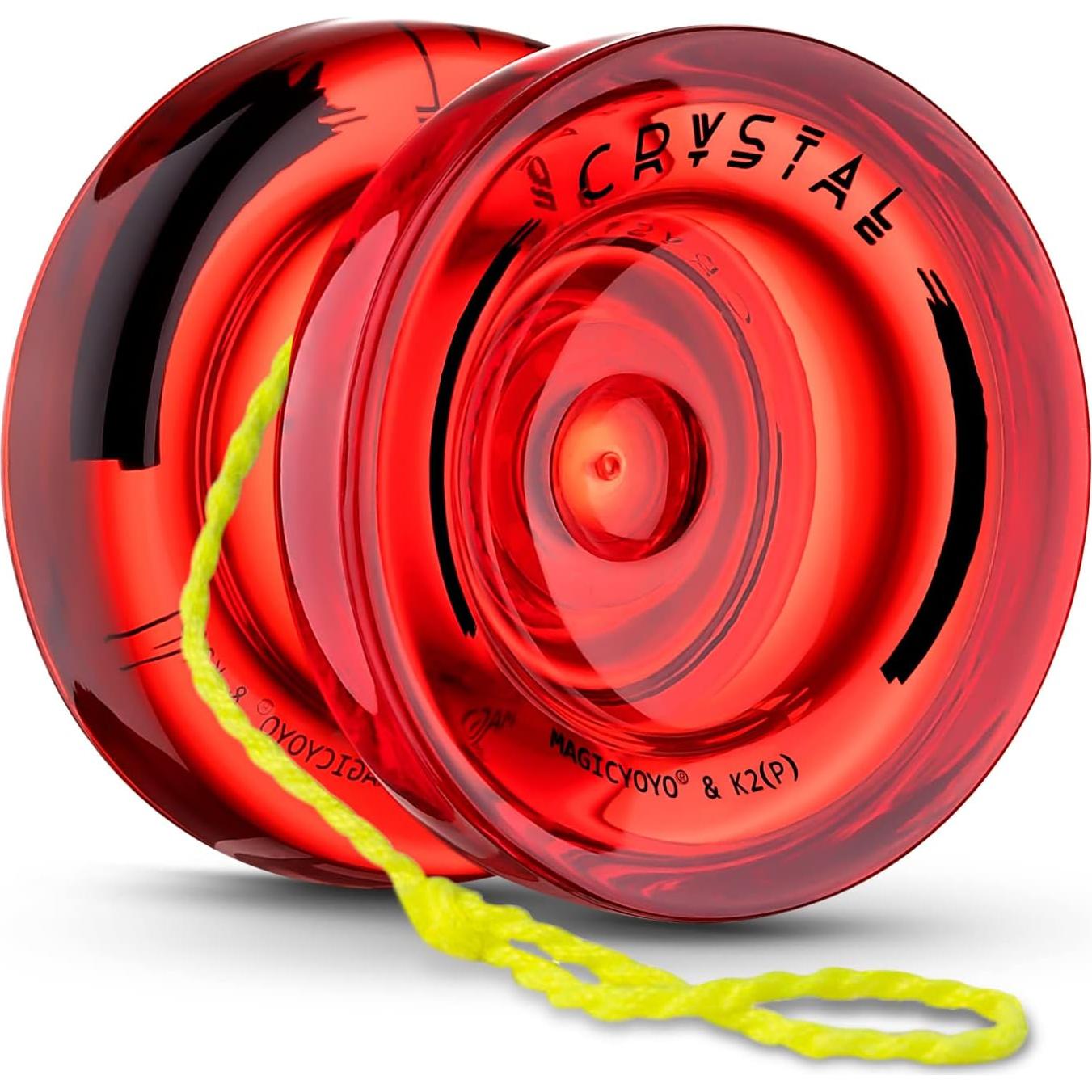 Yoyo Profesional K2 Cristal Rojo para Niños + Accesorios