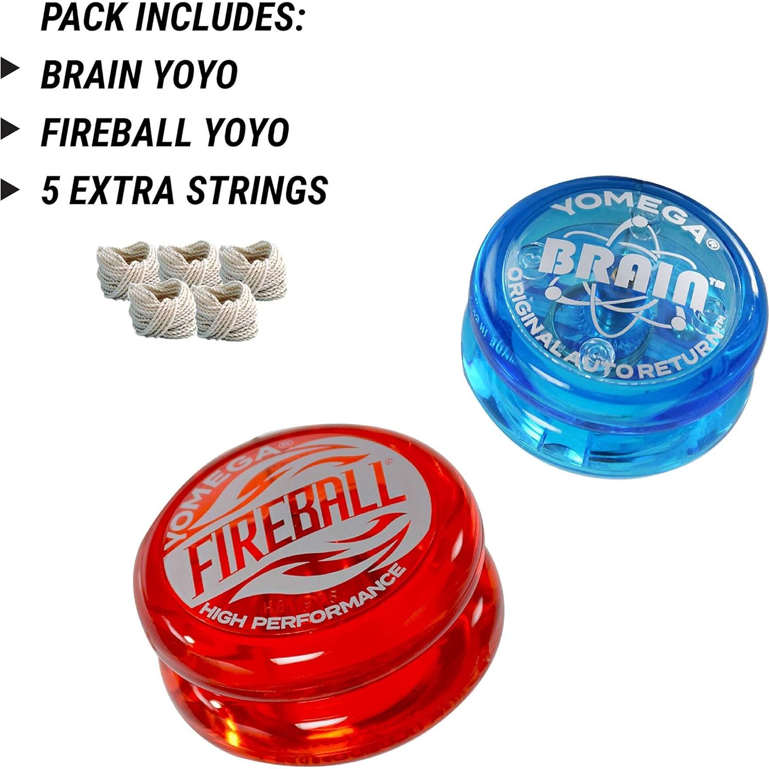 Yoyo Yomega Cerebro y Fireball Rojo Azul para Todos