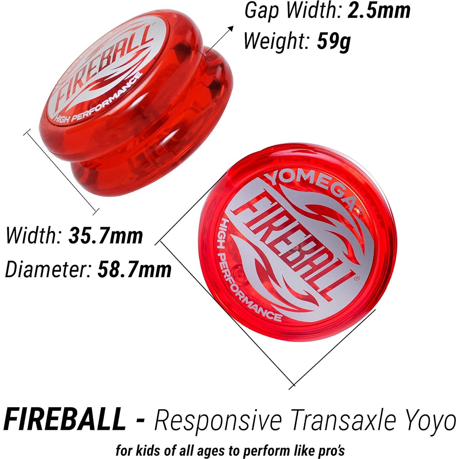 Yoyo Yomega Cerebro y Fireball Rojo Azul para Todos