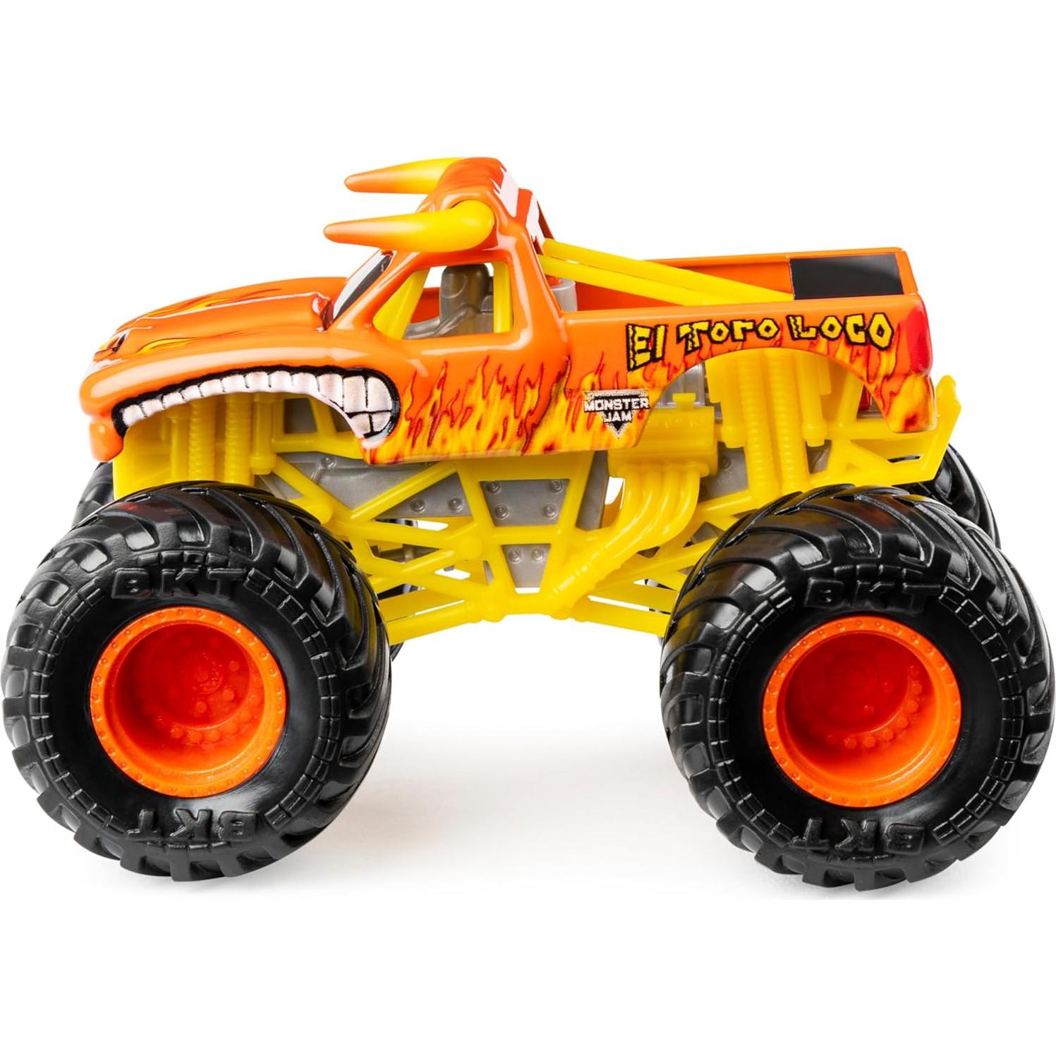 Paquete Doble Camiones Monstruo Monster Jam El Toro Loco y Monster Mutt 1:64