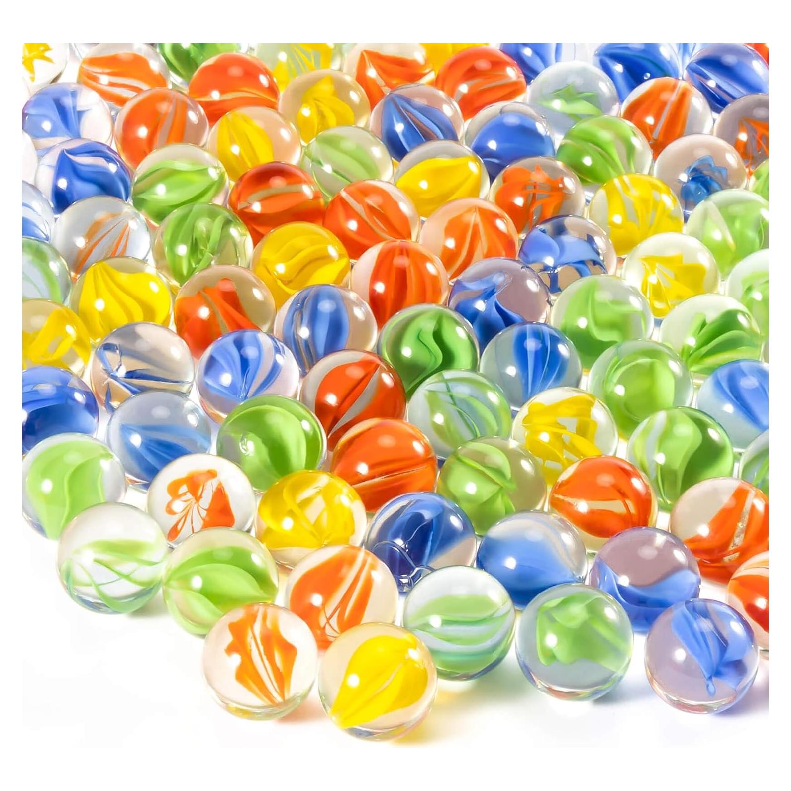 Canicas de vidrio Sukh - 100 piezas mezcla colores 14mm 16mm