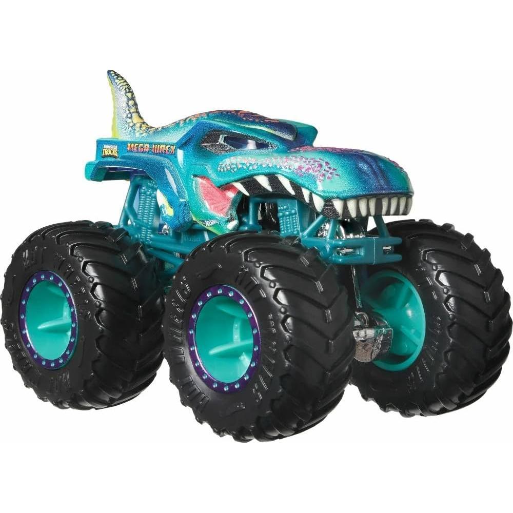 Hot Wheels Monster Trucks Paquete 5 Vehículos Tiger Shark y más