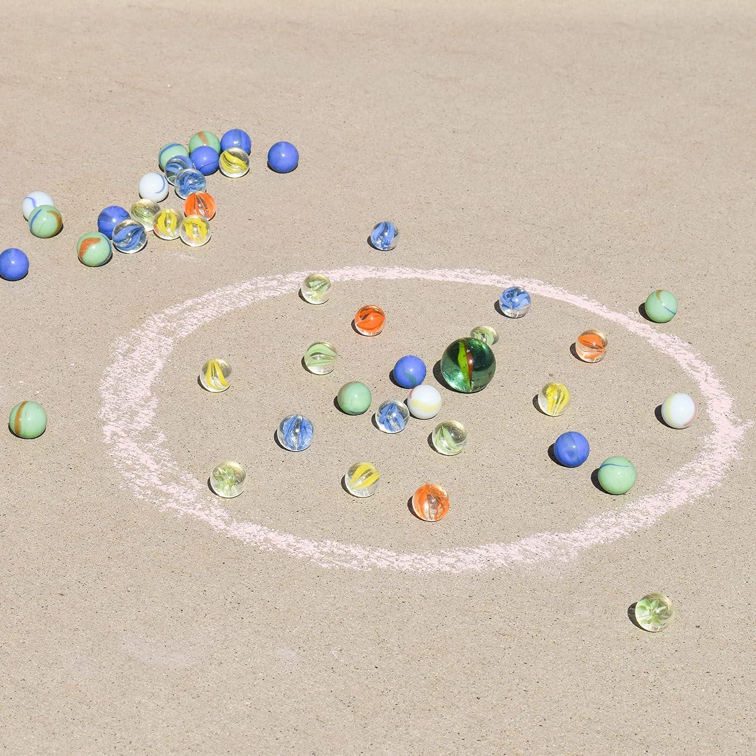 Canicas de Vidrio Coloridas Entretenimiento Días Soleados 50 Pzas