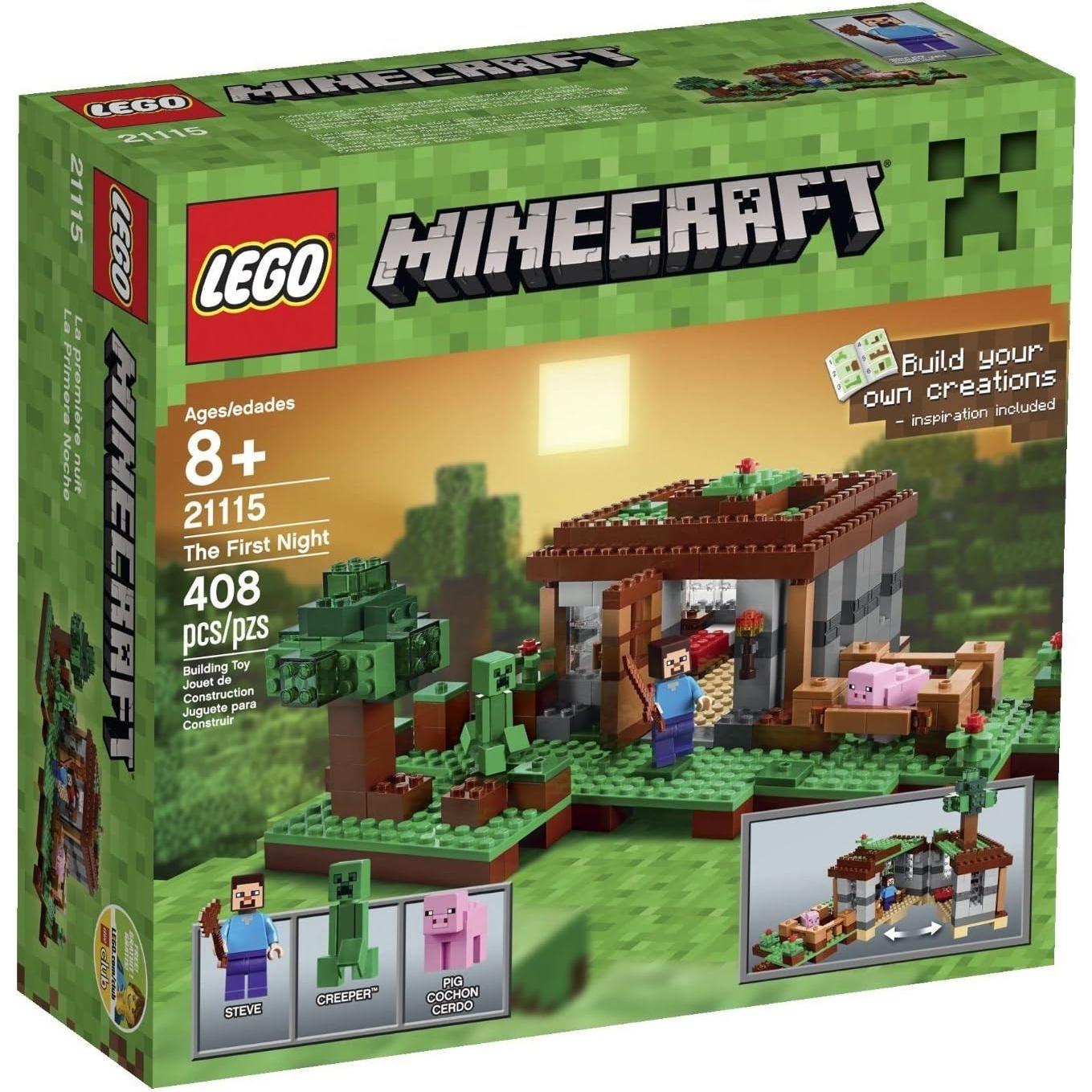 LEGO Minecraft 21115 La Primera Noche - 408 Piezas
