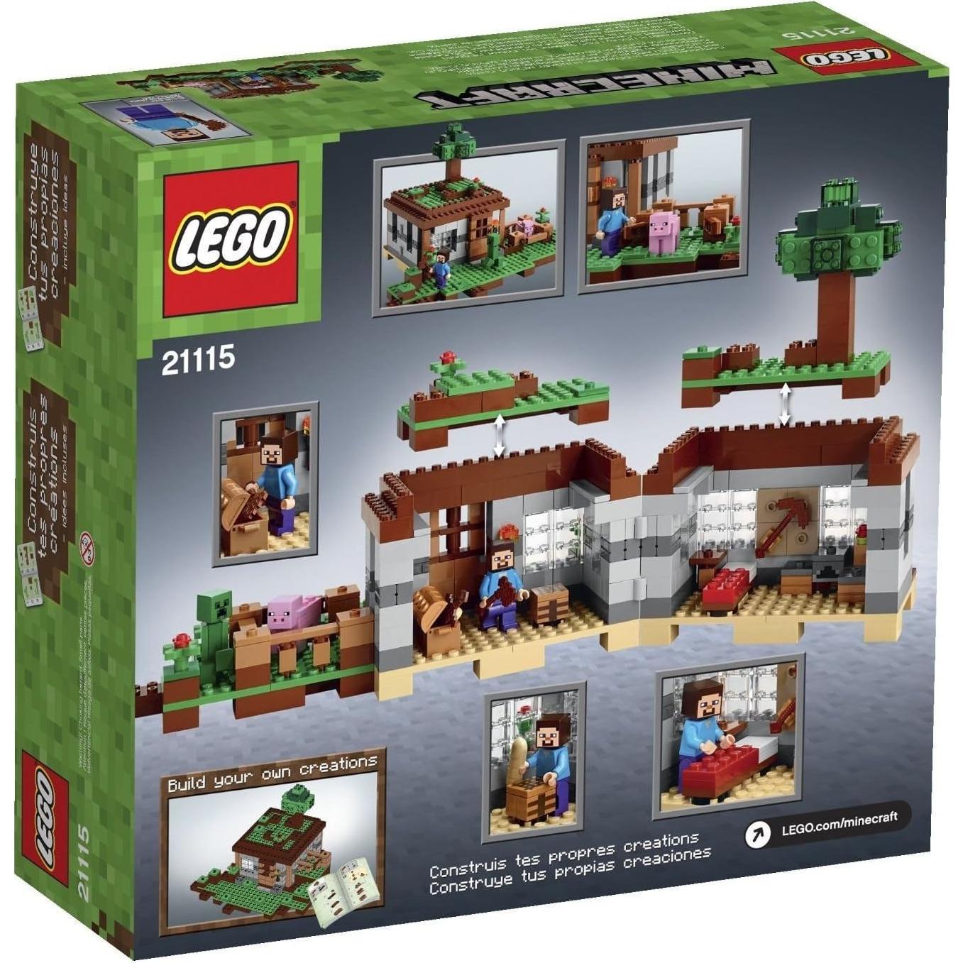 LEGO Minecraft 21115 La Primera Noche - 408 Piezas