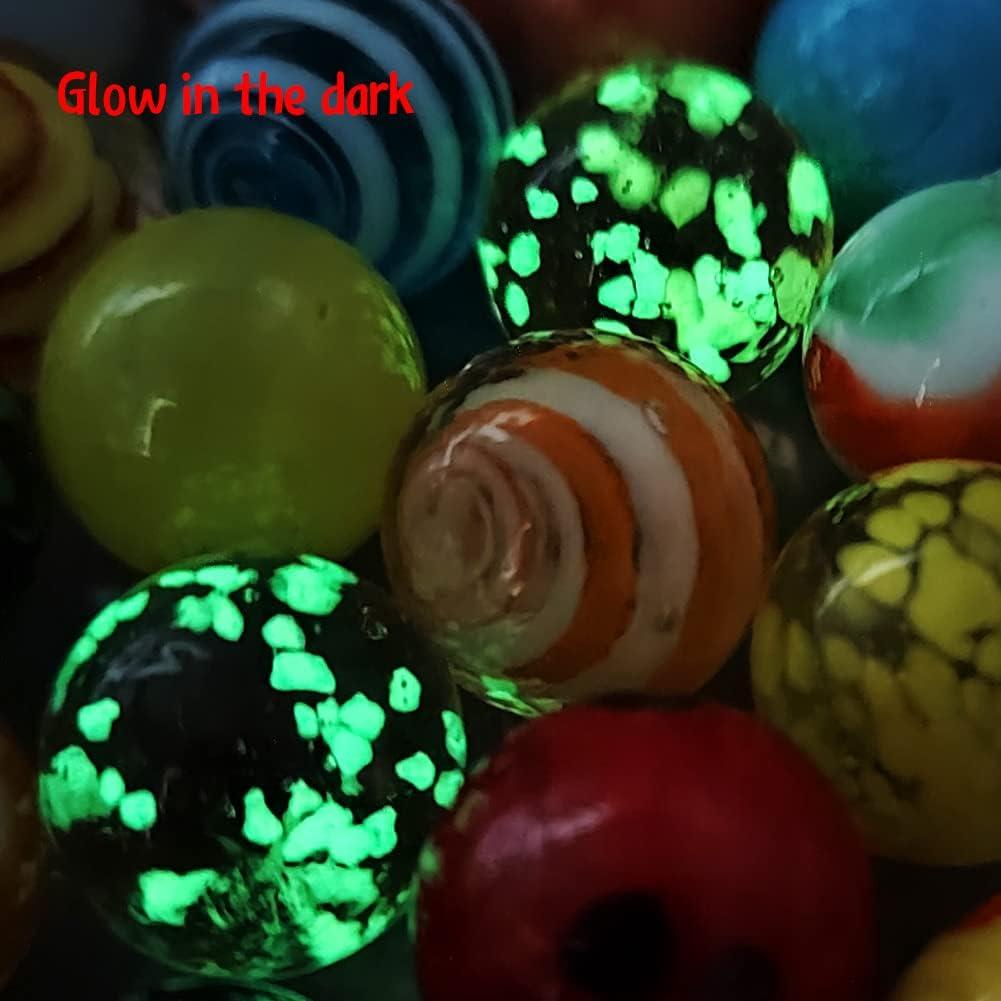 42 Canicas de Vidrio DSHMIXIA Brillantes y Coloridas